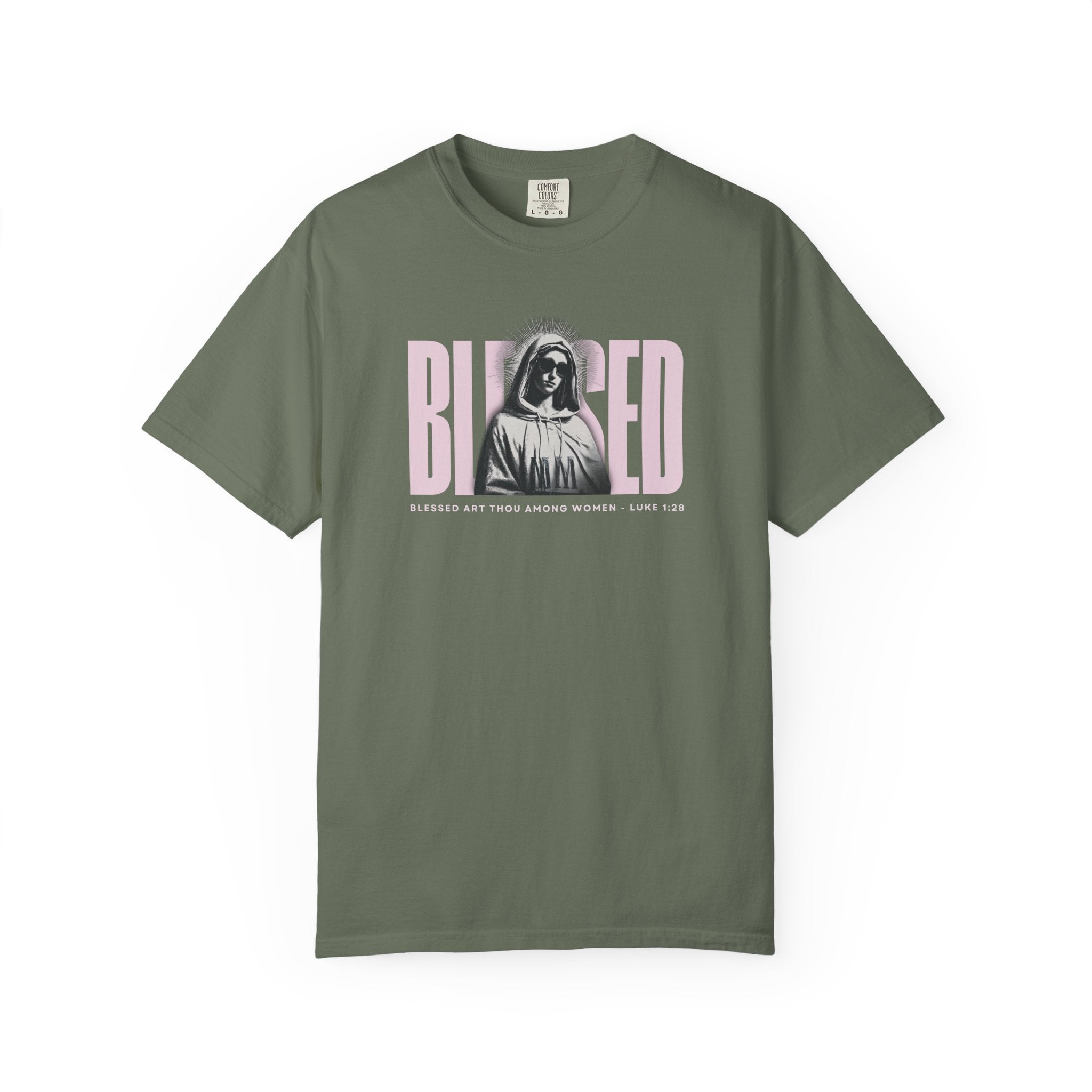 Blessed - Mother Mary T-Shirt For Woman