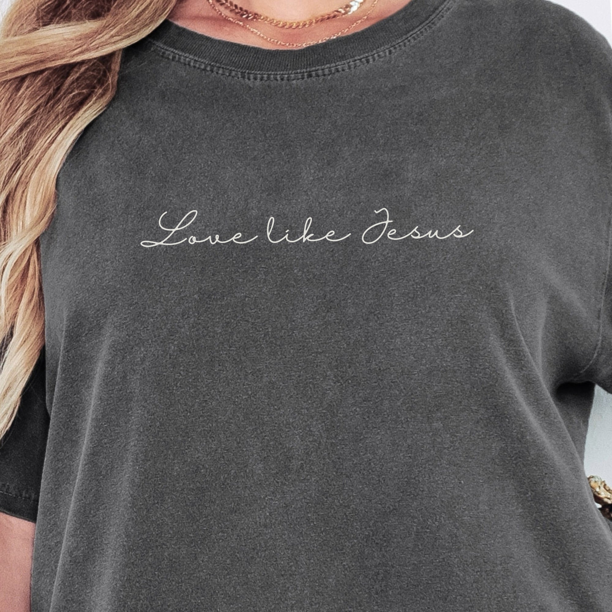 Love of Jesus | Comfort Colors® Protected Christian Streetwear T-Shirt | Faith Tee | Guardian Angels Christian Gift | Christian Apparel