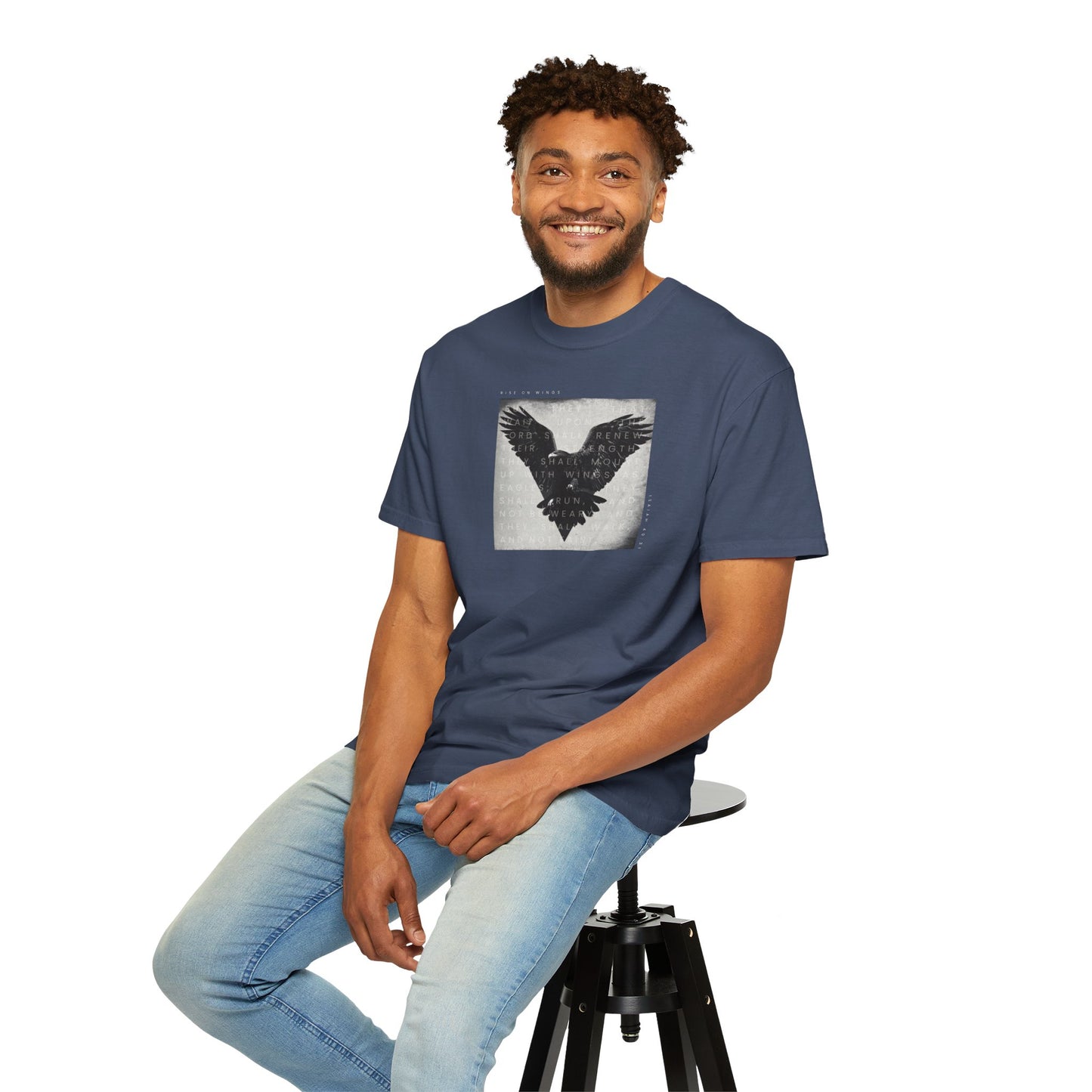 Renewed Strength Tee – Inspired by Isaiah 40:31    White / S-Berry / S-Blue Spruce / S-Brick / S-Graphite / S 
