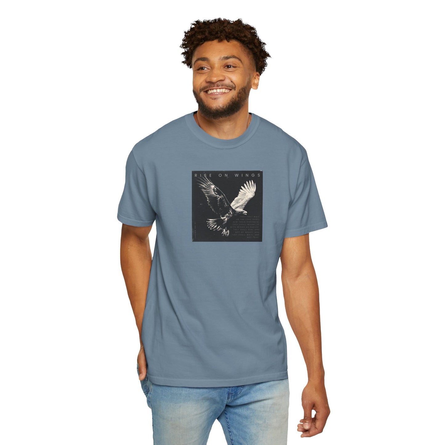 Wings Like Eagles – Faith-Filled Shirt from Isaiah 40:31    Black / S-White / S-Bay / S-Berry / S-Blue Jean / S 