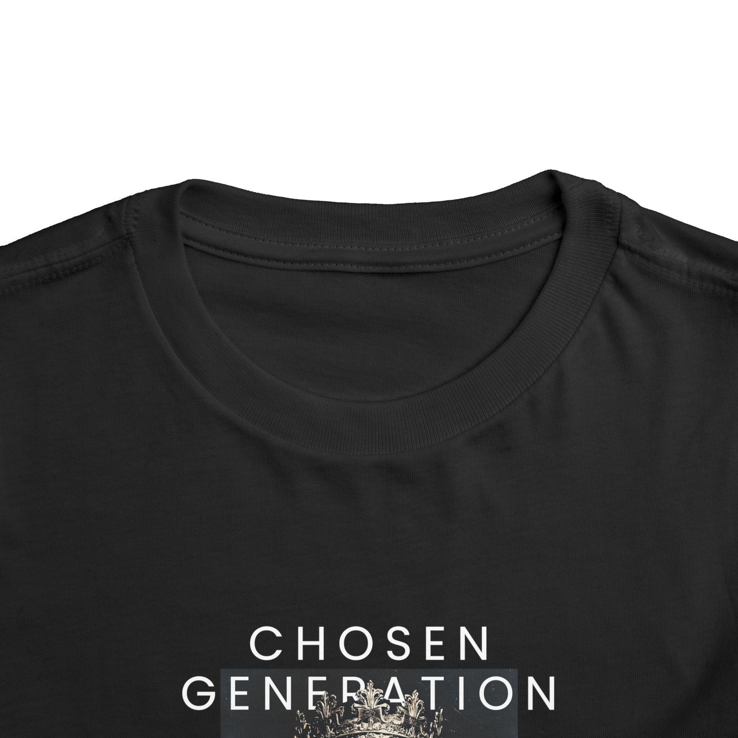 Chosen Generation Toddler Tee – 1 Peter 2:9 Christian Shirt    Asphalt / 2T-Black / 2T-Navy / 2T-Pink / 2T-Dark Heather Grey / 2T 