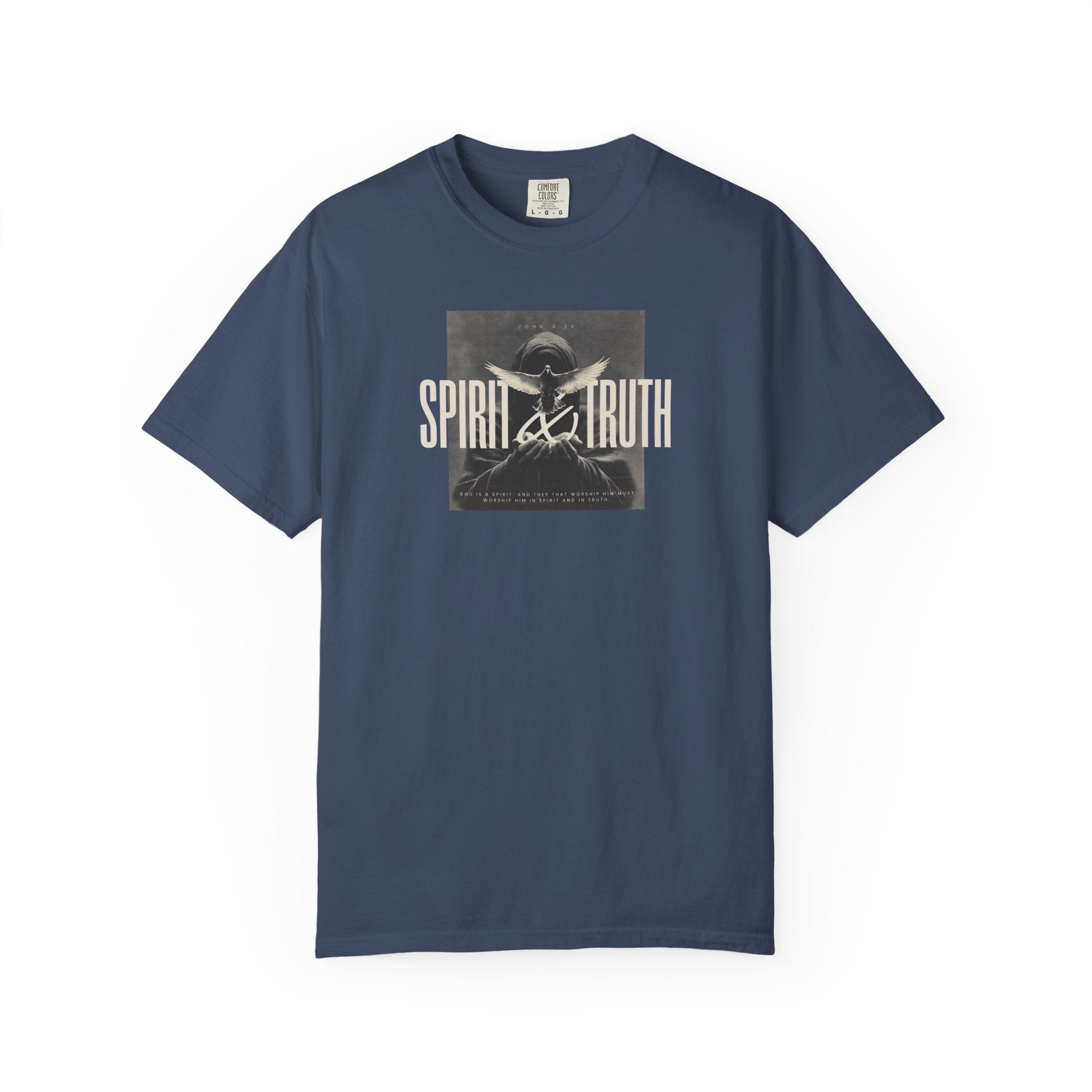 Spirit & Truth Tee – John 4:24 Christian Shirt    White / S-Berry / S-Brick / S-Graphite / S-Ice Blue / S 