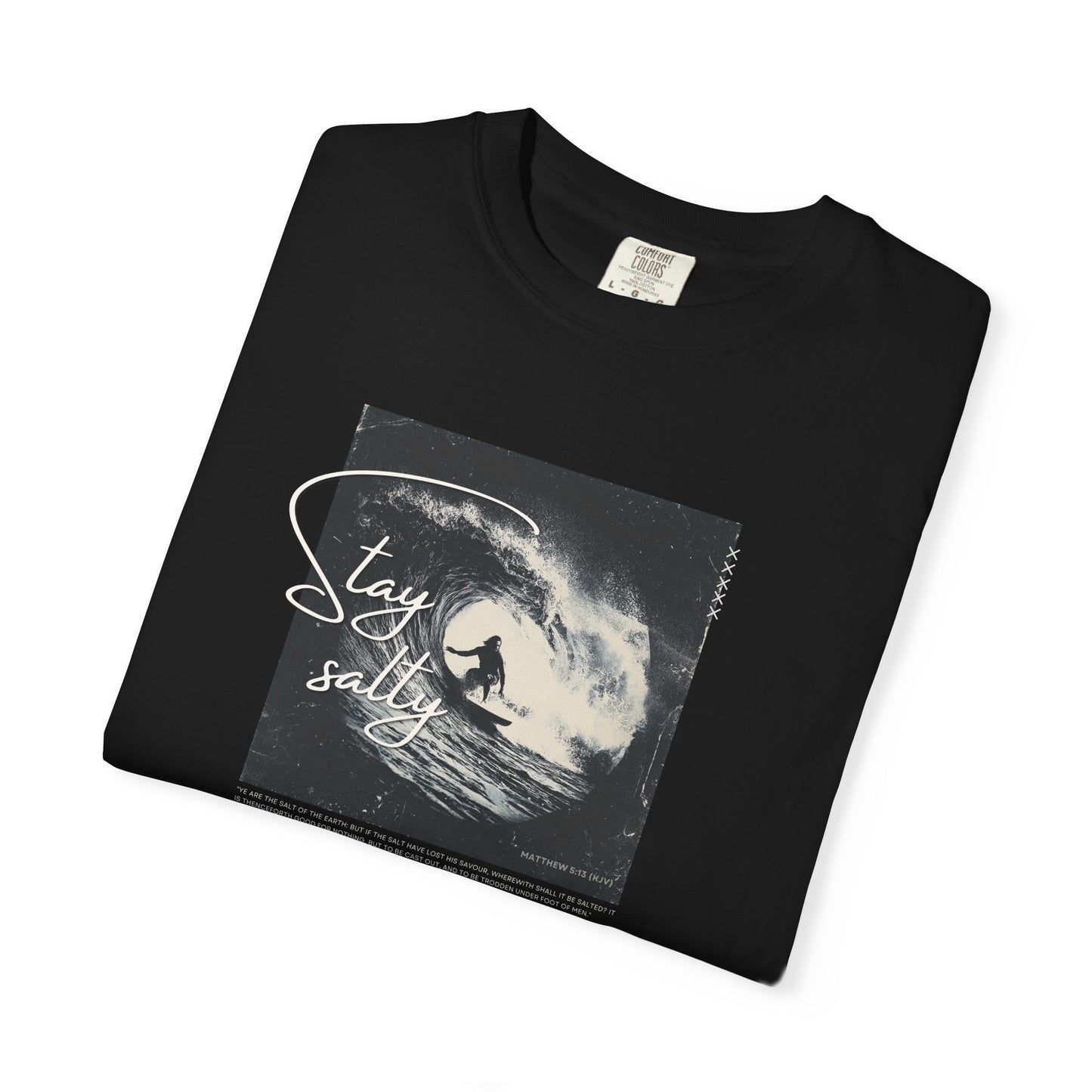 Stay Salty Surfer Tee – Christian Beachwear Inspired by Matthew 5:13