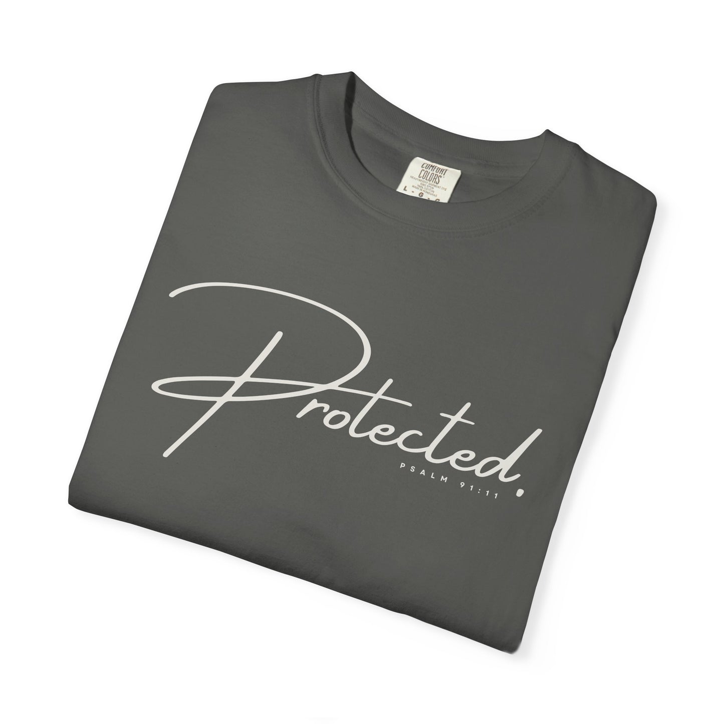 Comfort Colors® | Protected Christian Streetwear T-Shirt | Psalm 91:11 Bible Verse Tee |  Faith Shirt | Guardian Angels Christian Gift