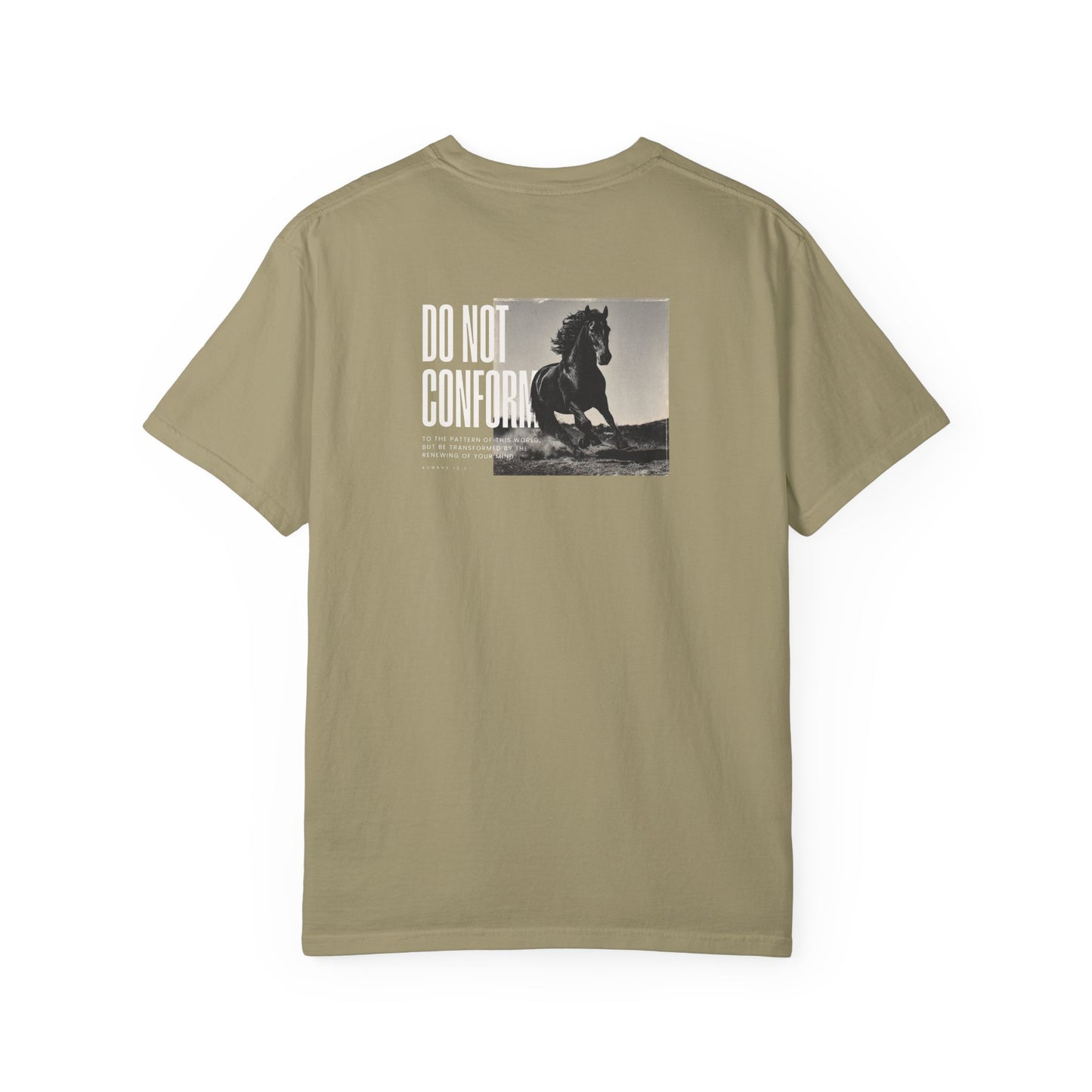 Romans 12:2 Christian Streetwear T-Shirt | Comfort Colors® Faith Tee | Do Not Conform Bible Verse Shirt | Christian Gift Apparel