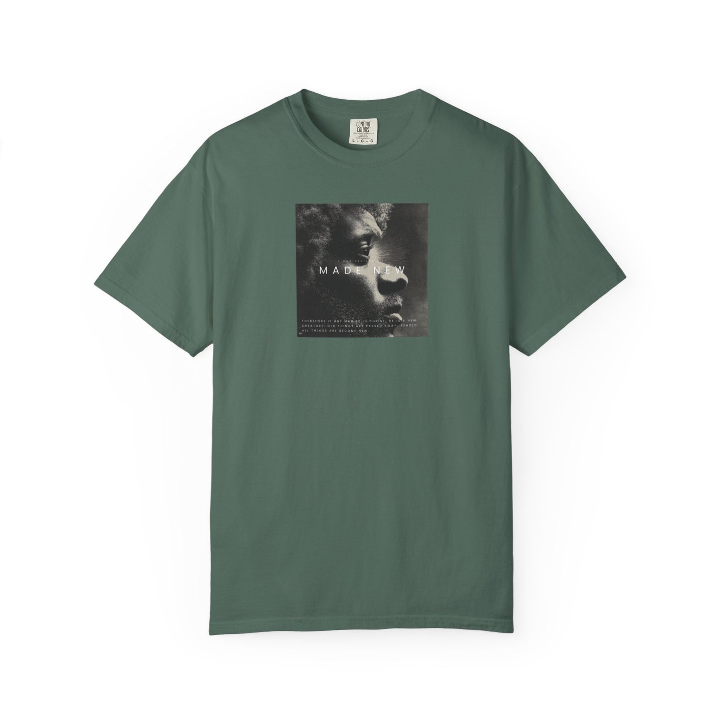 Made New Tee – 2 Corinthians 5:17 Christian Renewal T-Shirt    White / S-Berry / S-Blue Spruce / S-Brick / S-Graphite / S 