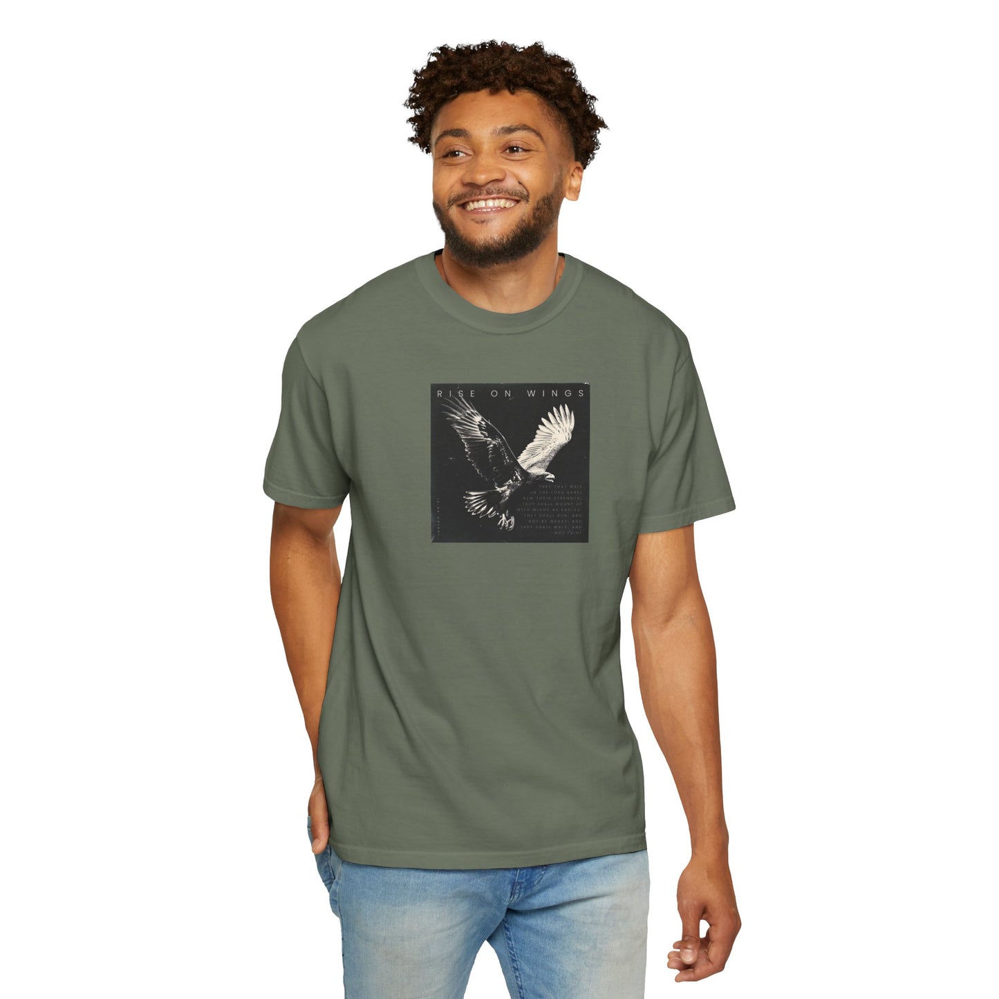 Wings Like Eagles – Faith-Filled Shirt from Isaiah 40:31    Black / S-White / S-Bay / S-Berry / S-Blue Jean / S 