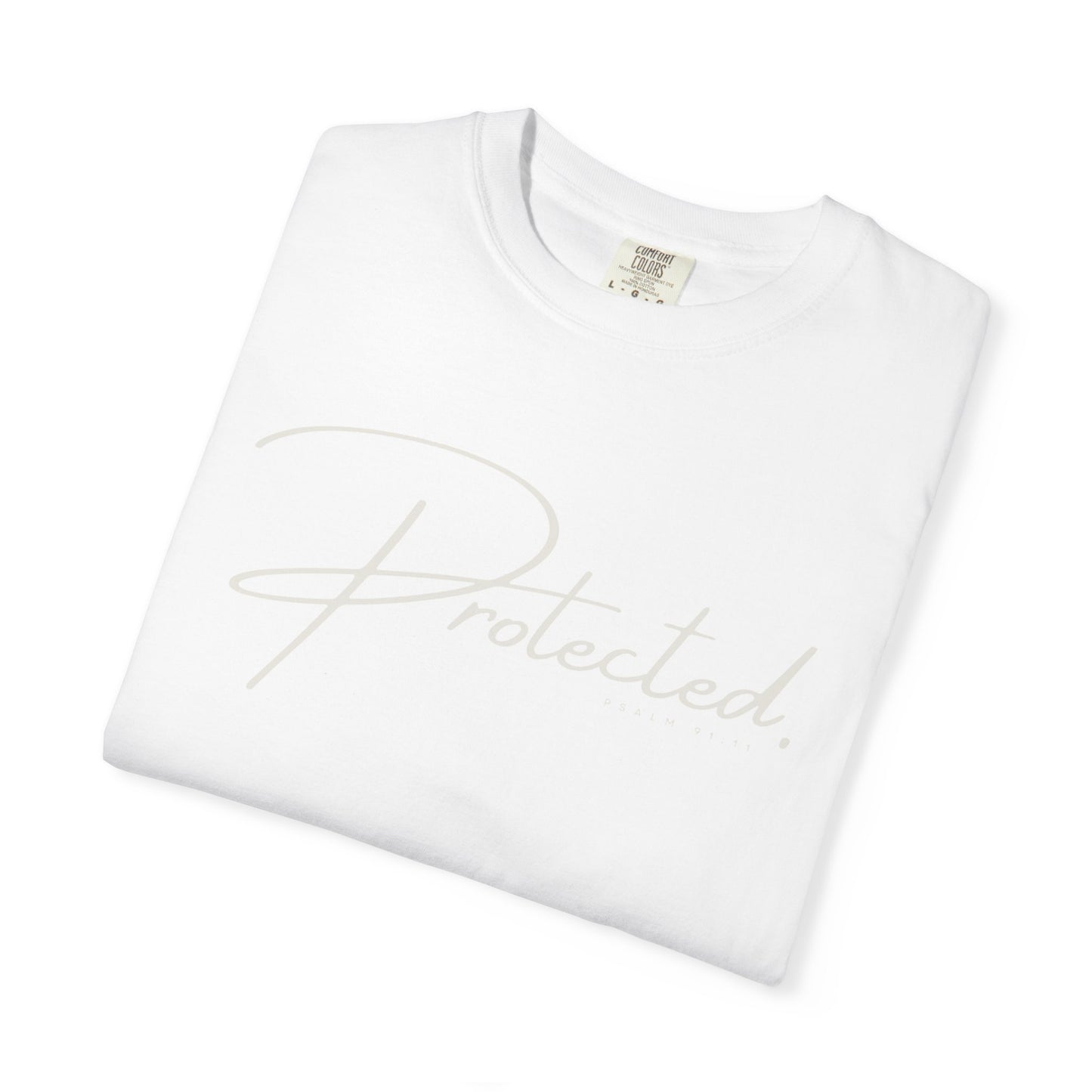 Comfort Colors® | Protected Christian Streetwear T-Shirt | Psalm 91:11 Bible Verse Tee |  Faith Shirt | Guardian Angels Christian Gift