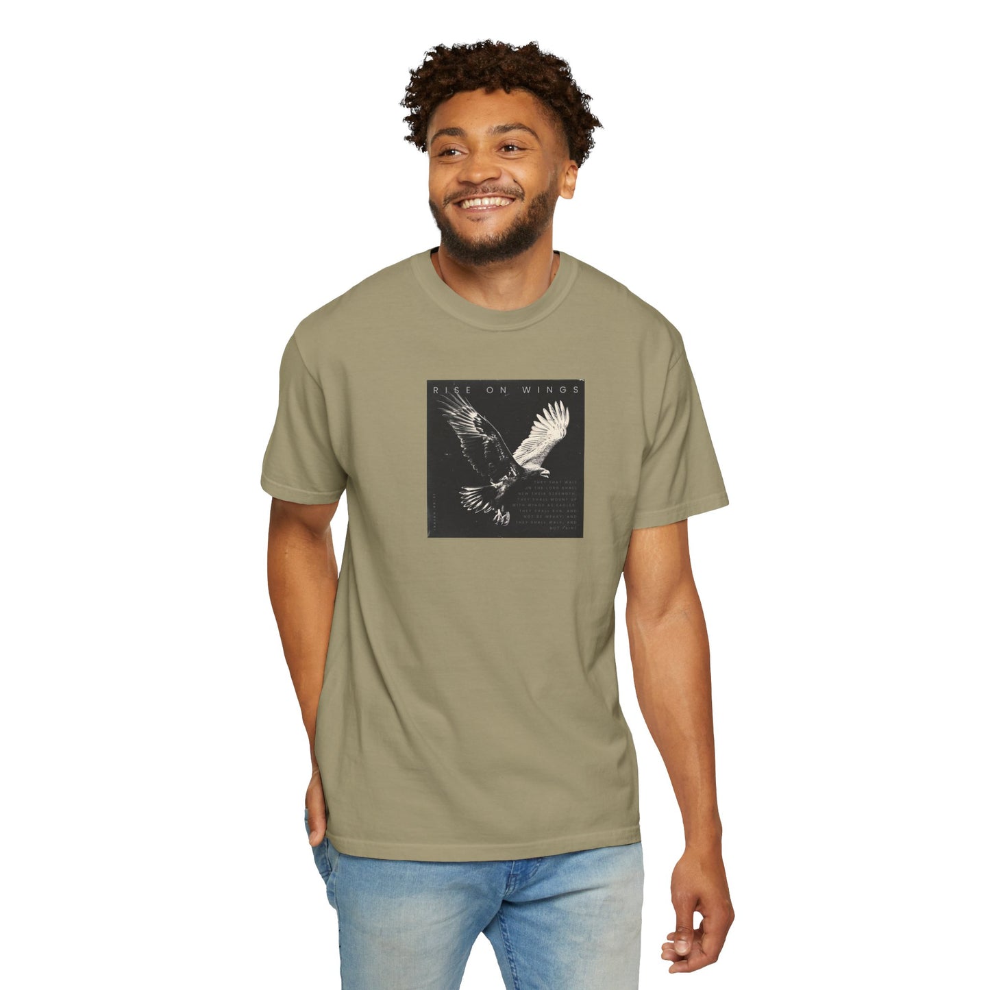 Wings Like Eagles – Faith-Filled Shirt from Isaiah 40:31    Black / S-White / S-Bay / S-Berry / S-Blue Jean / S 