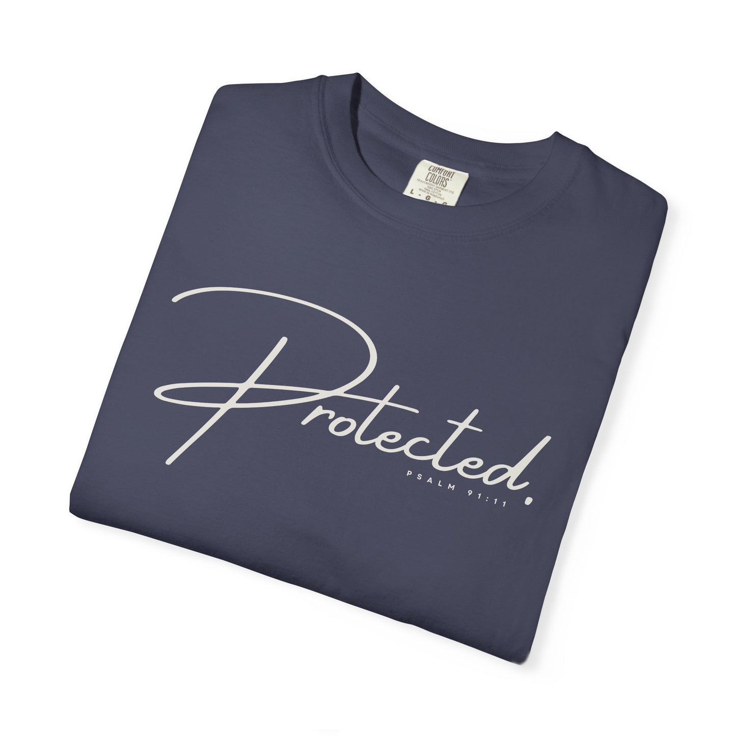 Comfort Colors® | Protected Christian Streetwear T-Shirt | Psalm 91:11 Bible Verse Tee |  Faith Shirt | Guardian Angels Christian Gift