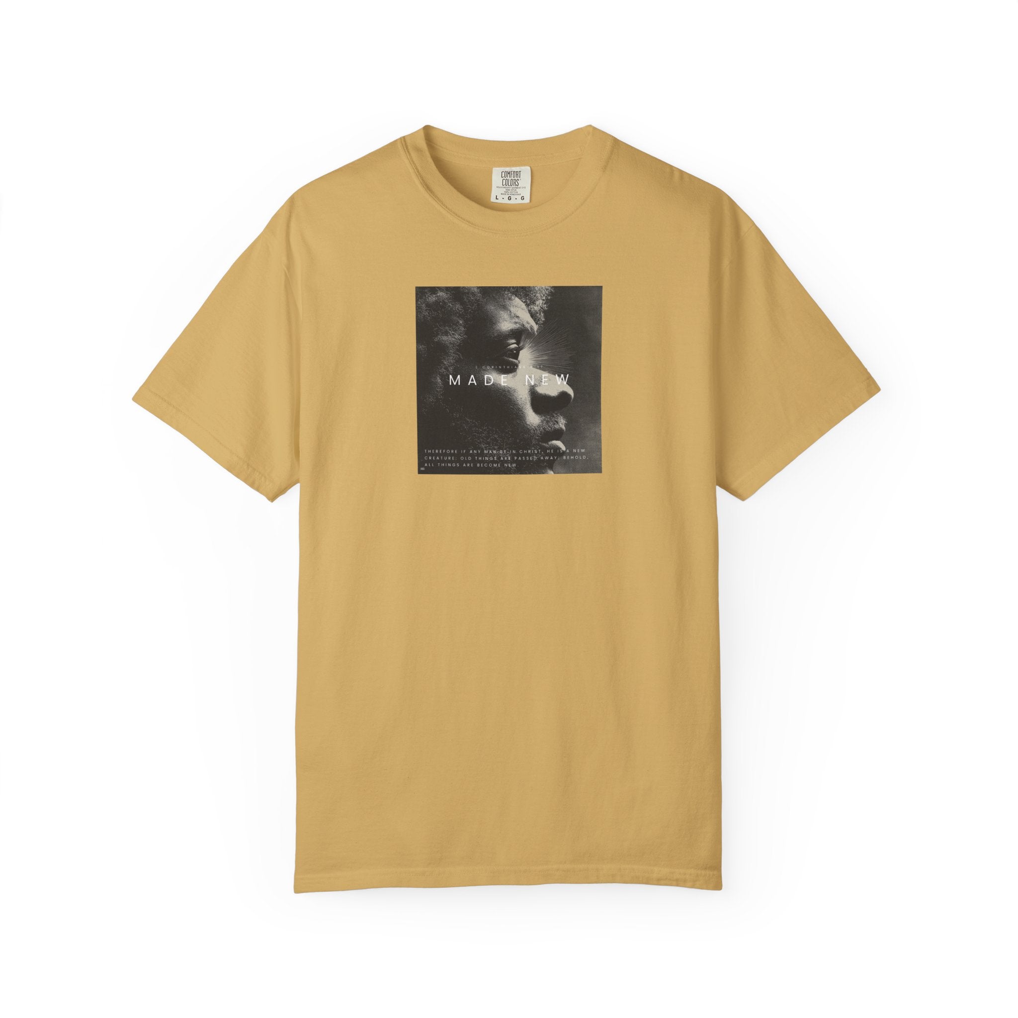 Made New Tee – 2 Corinthians 5:17 Christian Renewal T-Shirt