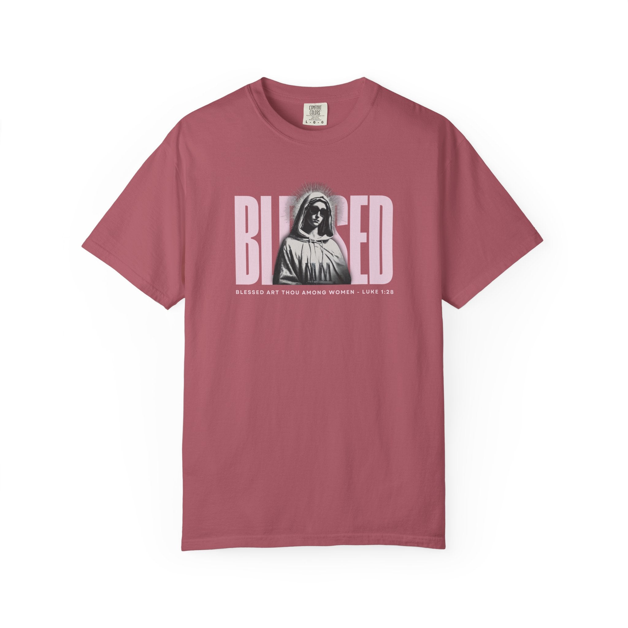Blessed - Mother Mary T-Shirt For Woman