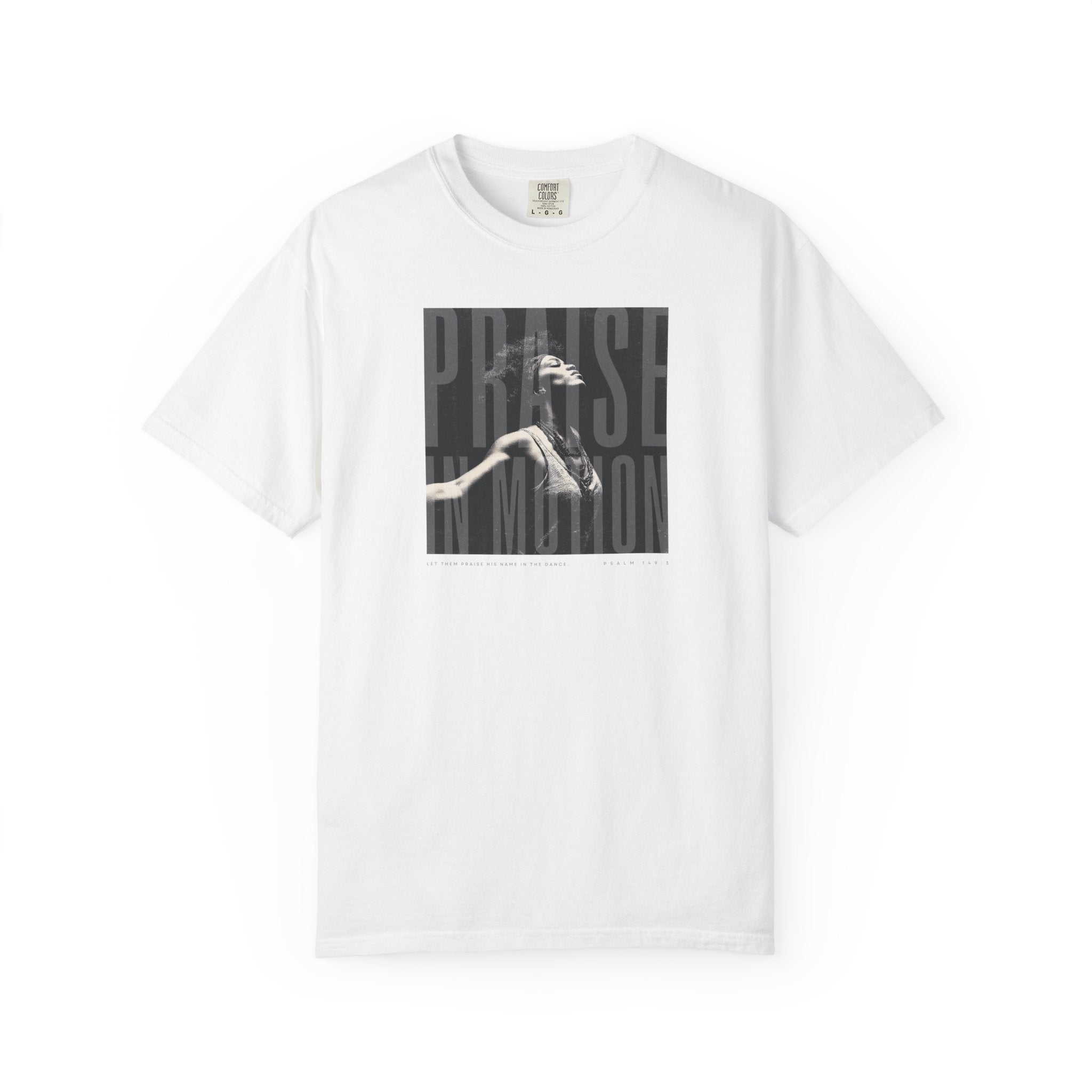 Praise in Motion Classic Tee – Psalm 149:3 Faith in Movement    Black / S-White / S-Bay / S-Berry / S-Blue Spruce / S 
