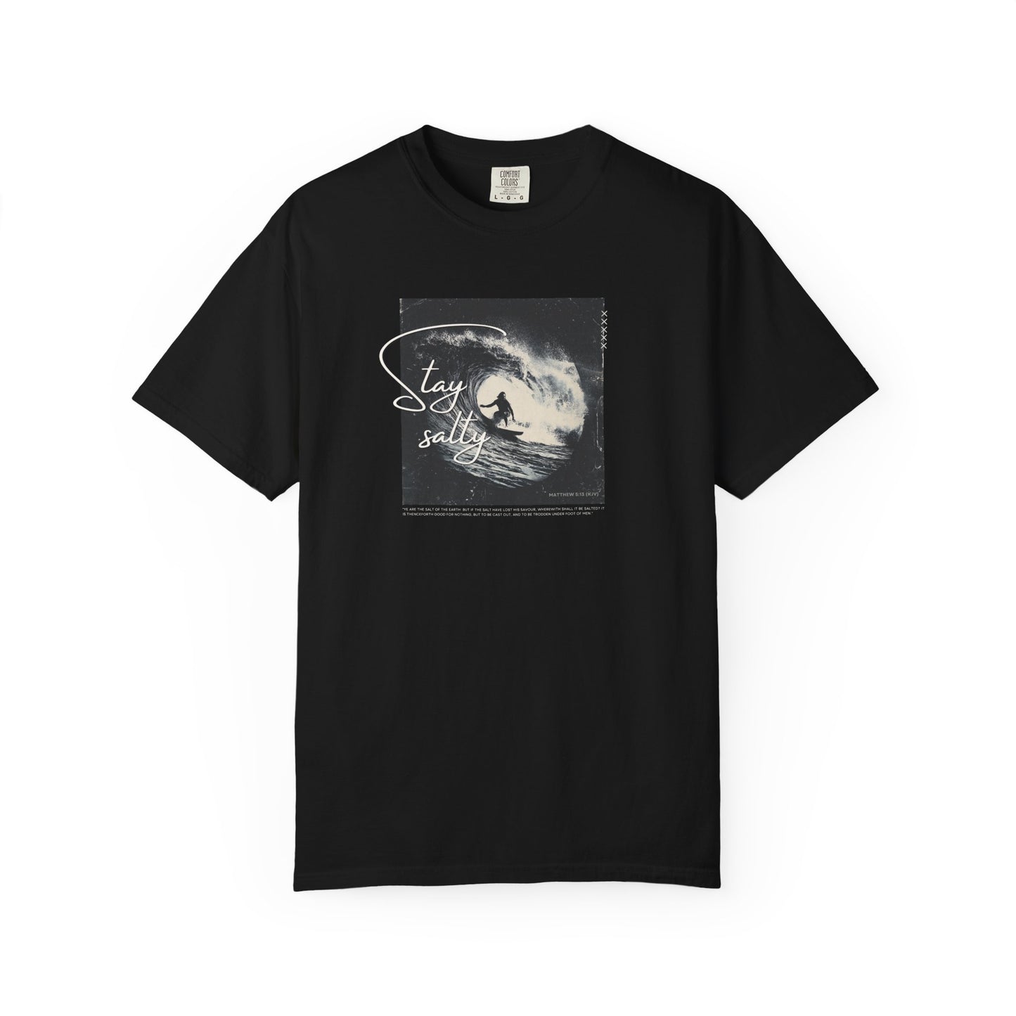 Stay Salty Surfer Tee – Christian Beachwear Inspired by Matthew 5:13