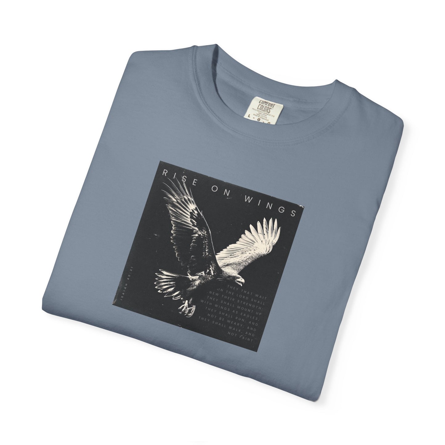 Wings Like Eagles – Faith-Filled Shirt from Isaiah 40:31    Black / S-White / S-Bay / S-Berry / S-Blue Jean / S 