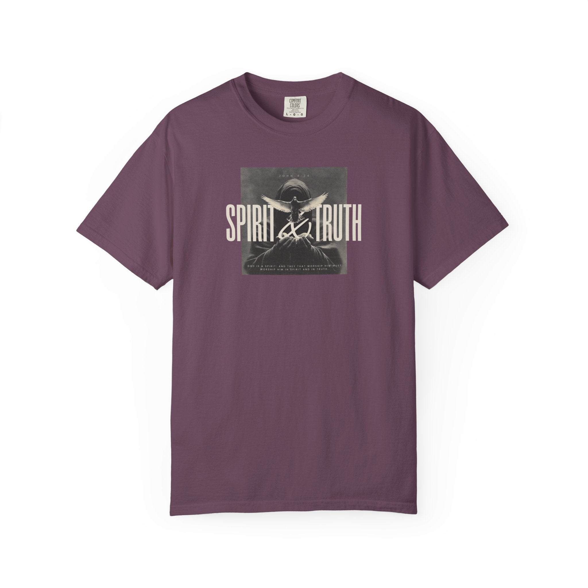 Spirit & Truth Tee – John 4:24 Christian Shirt    White / S-Berry / S-Brick / S-Graphite / S-Ice Blue / S 