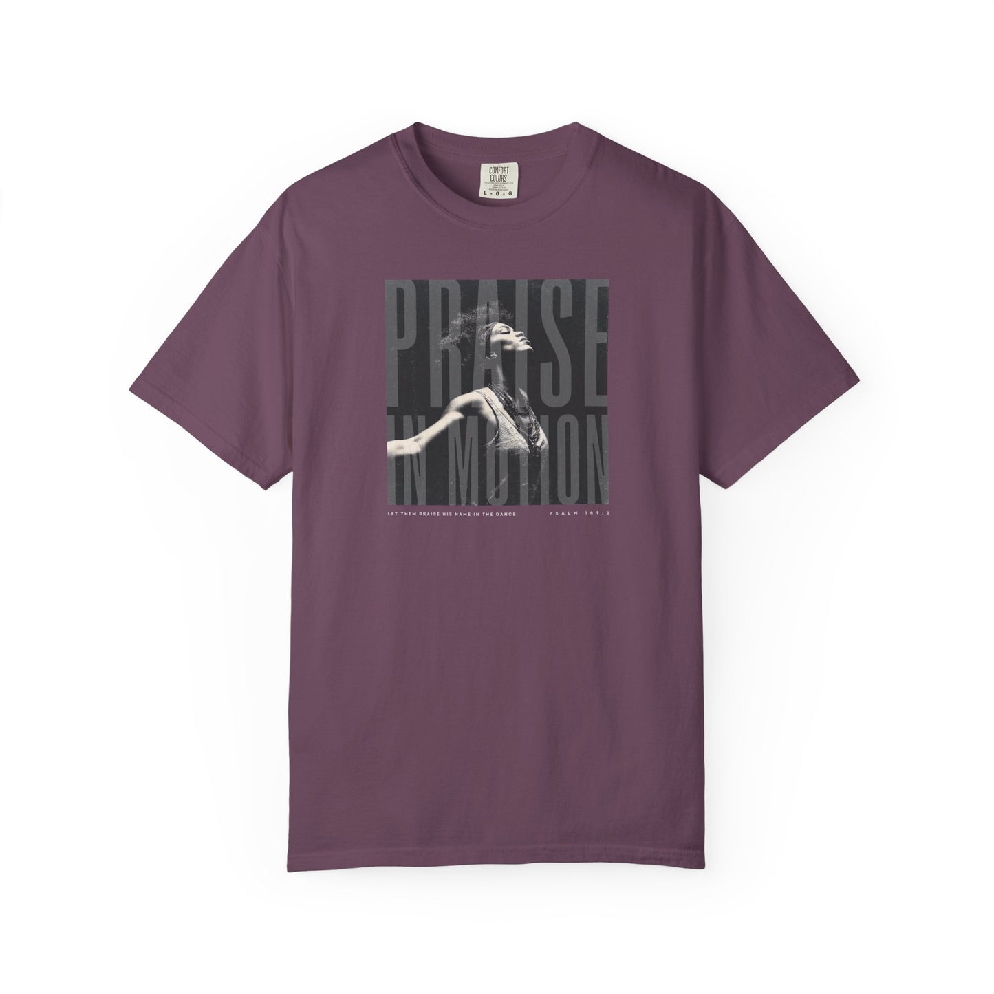 Praise in Motion Classic Tee – Psalm 149:3 Faith in Movement    Black / S-White / S-Bay / S-Berry / S-Blue Spruce / S 
