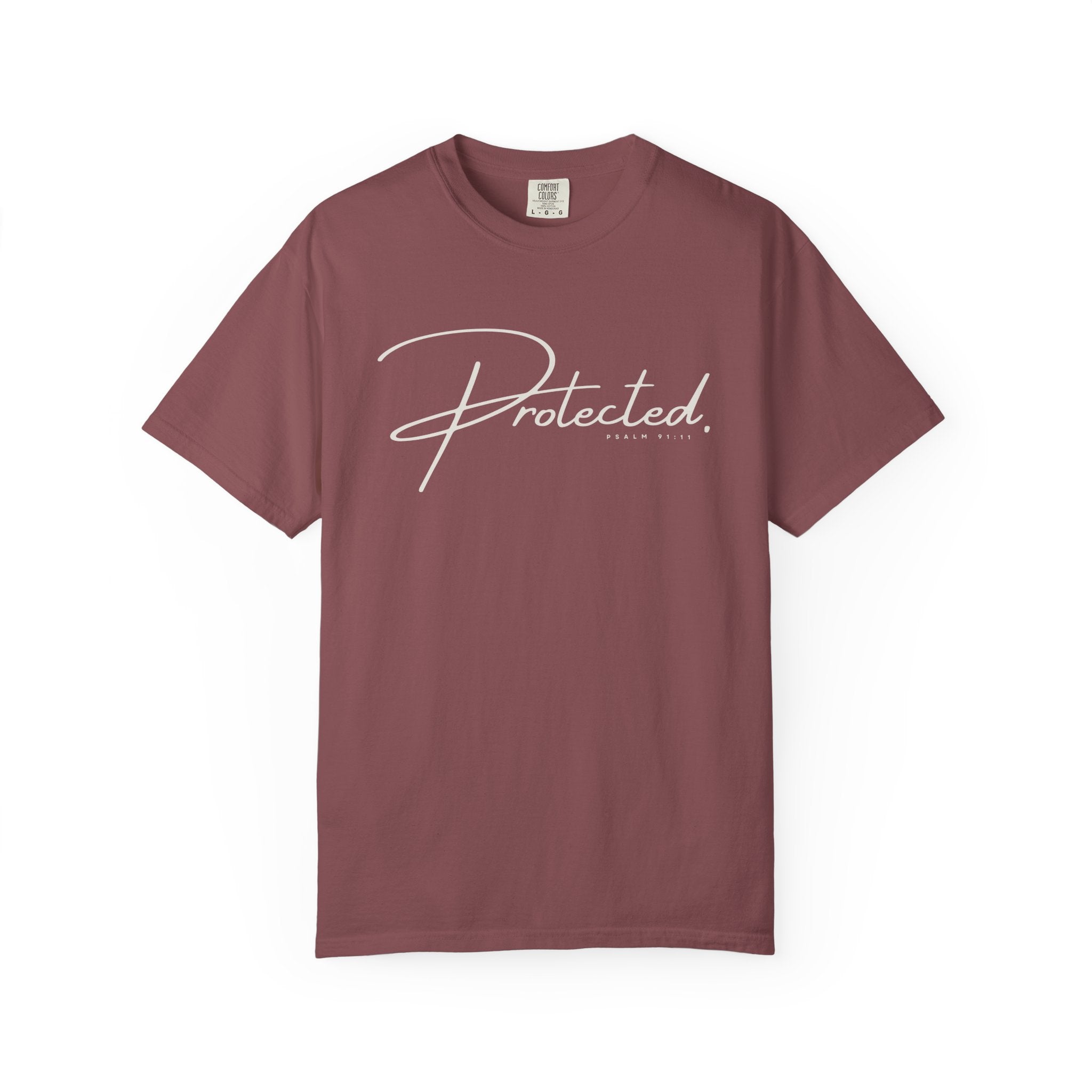 Comfort Colors® | Protected Christian Streetwear T-Shirt | Psalm 91:11 Bible Verse Tee |  Faith Shirt | Guardian Angels Christian Gift