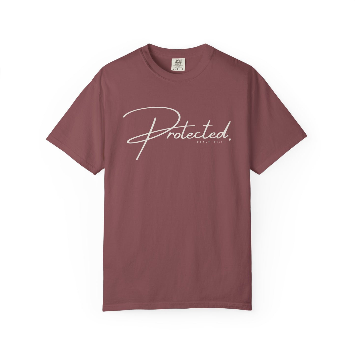 Comfort Colors® | Protected Christian Streetwear T-Shirt | Psalm 91:11 Bible Verse Tee |  Faith Shirt | Guardian Angels Christian Gift