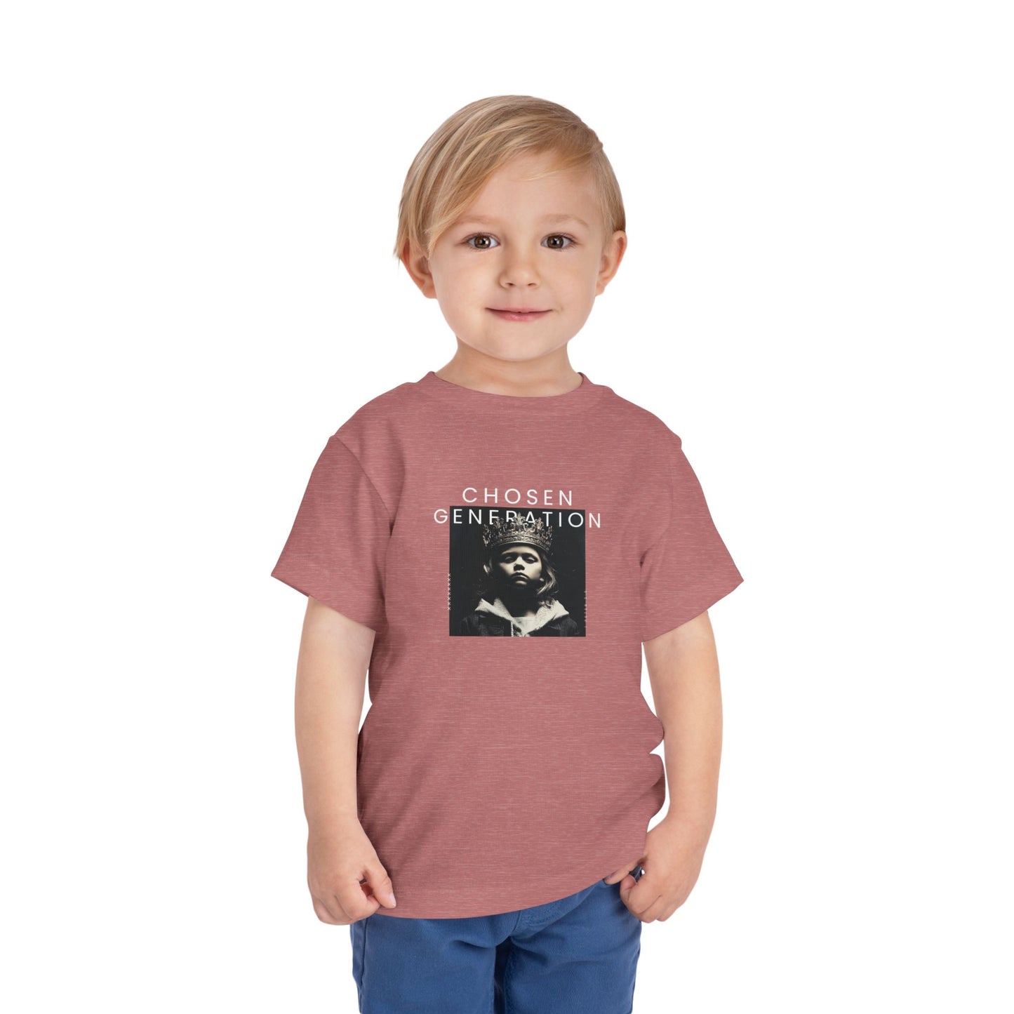 Chosen Generation Toddler Tee – 1 Peter 2:9 Christian Shirt    Asphalt / 2T-Black / 2T-Navy / 2T-Pink / 2T-Dark Heather Grey / 2T 