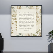 Genesis 2:9 - Botanic Floral Background