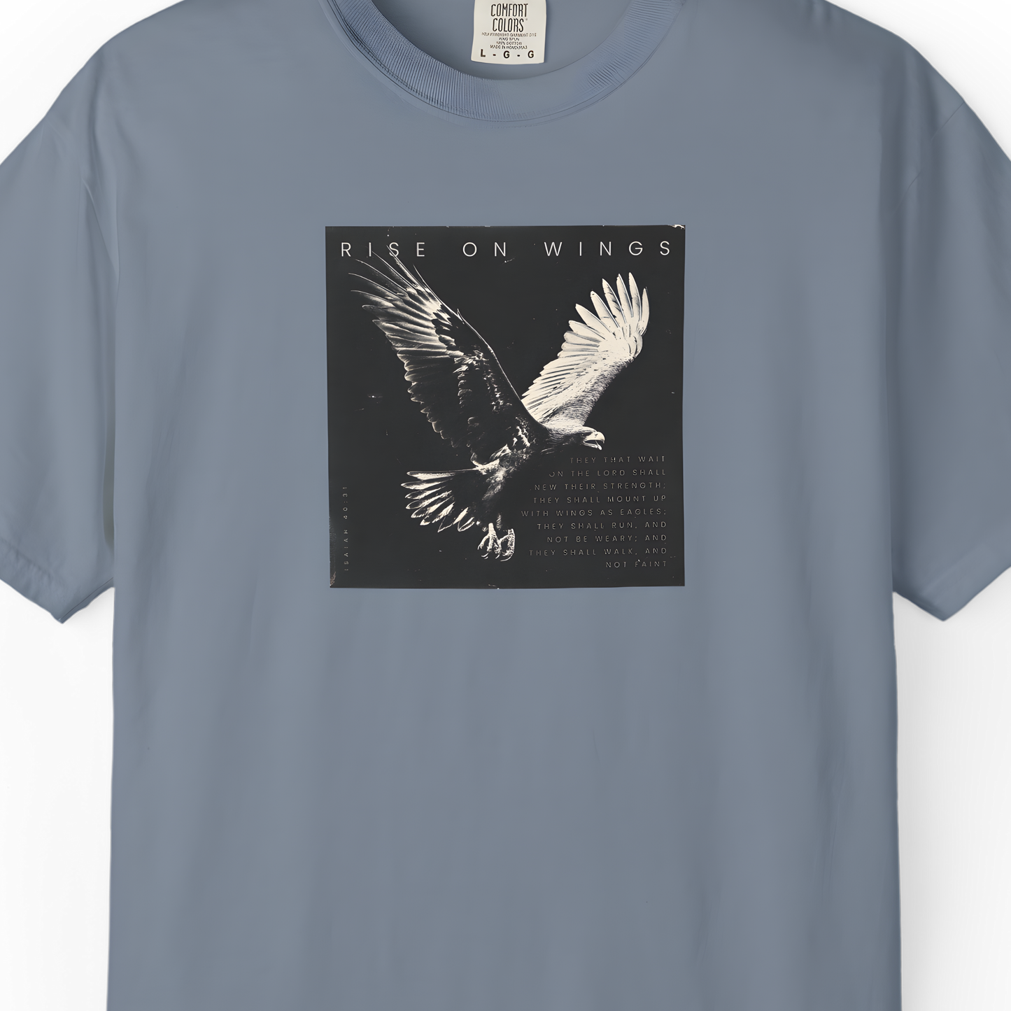 Wings Like Eagles – Faith-Filled Shirt from Isaiah 40:31    Black / S-White / S-Bay / S-Berry / S-Blue Jean / S 