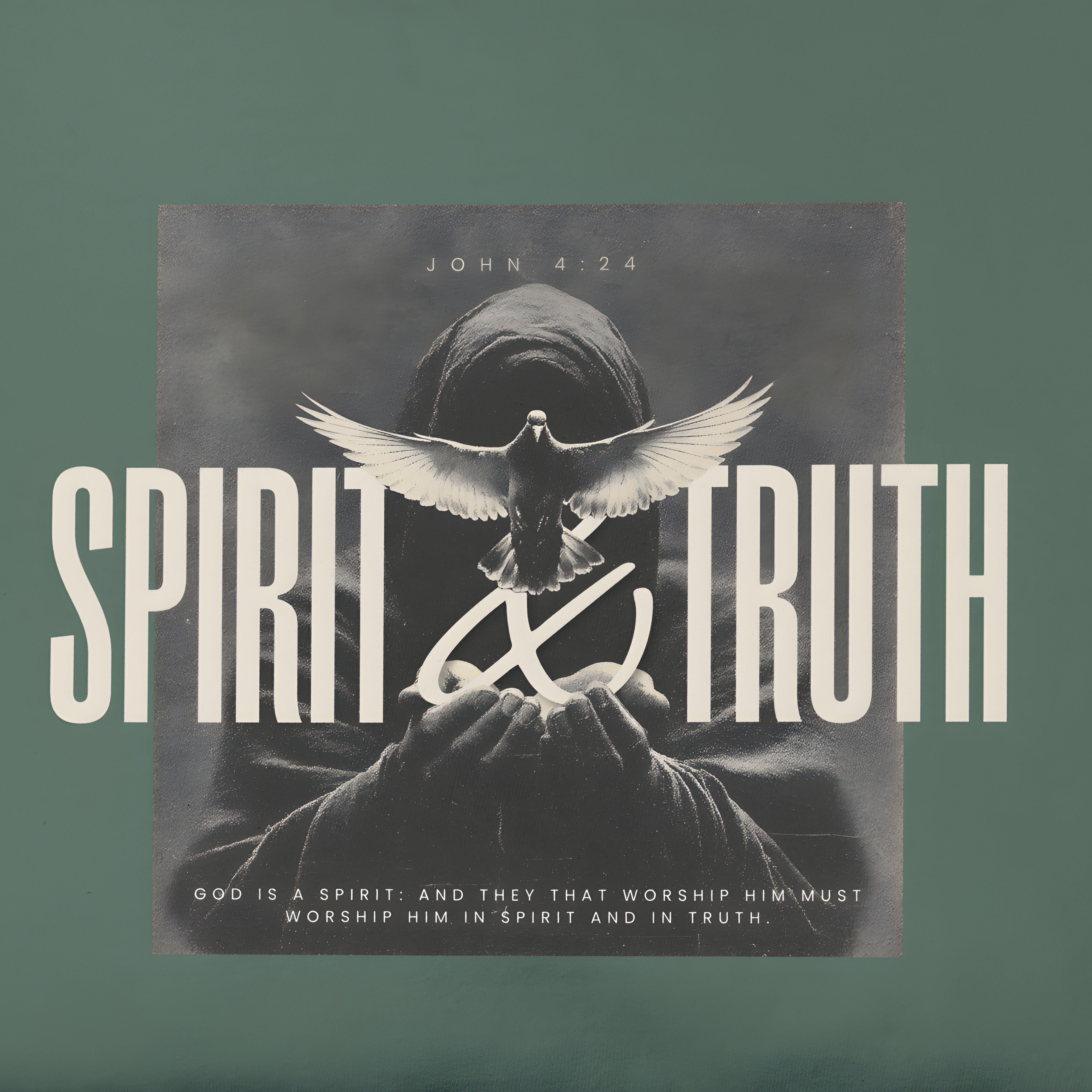 Spirit & Truth Tee – John 4:24 Christian Shirt    White / S-Berry / S-Brick / S-Graphite / S-Ice Blue / S 