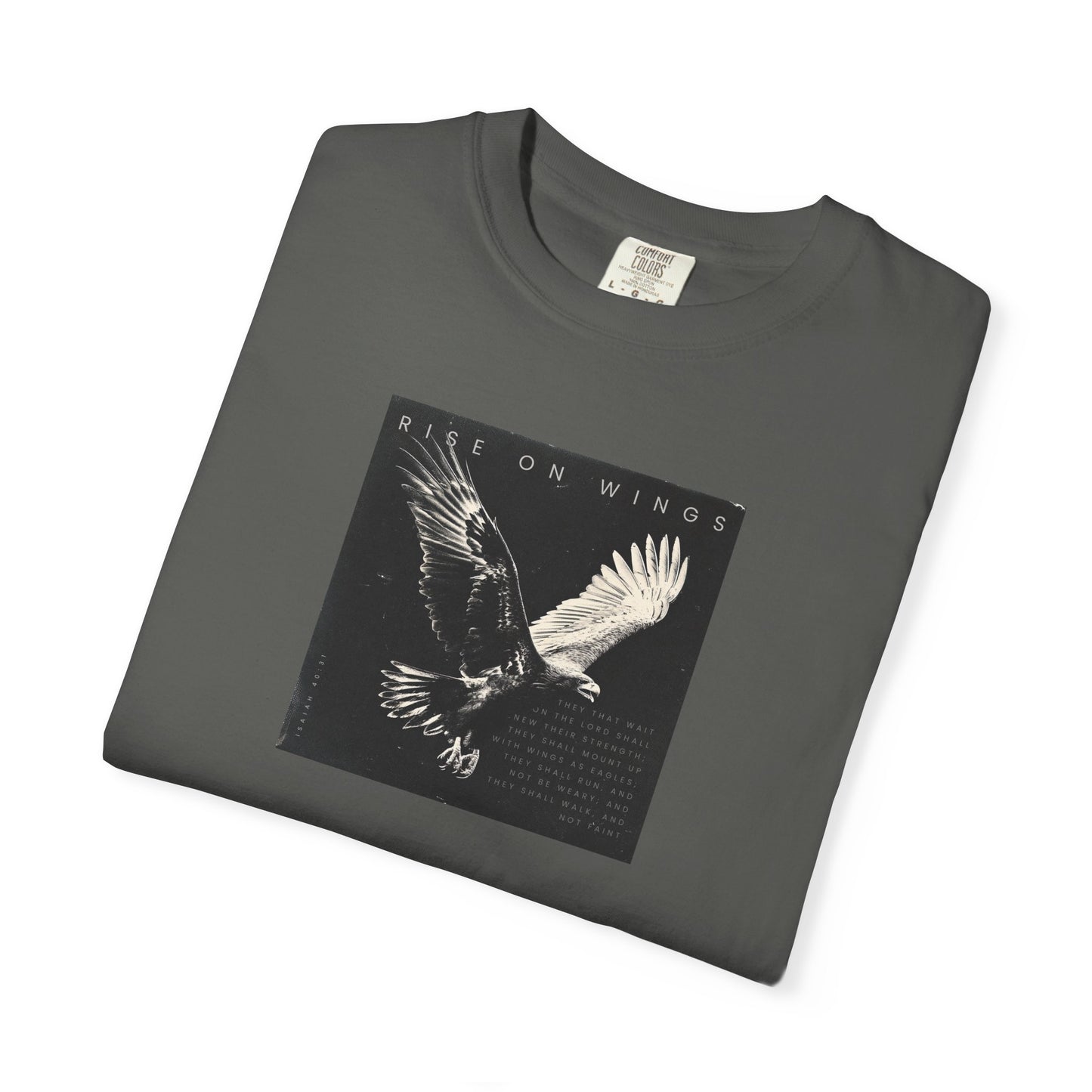 Wings Like Eagles – Faith-Filled Shirt from Isaiah 40:31    Black / S-White / S-Bay / S-Berry / S-Blue Jean / S 