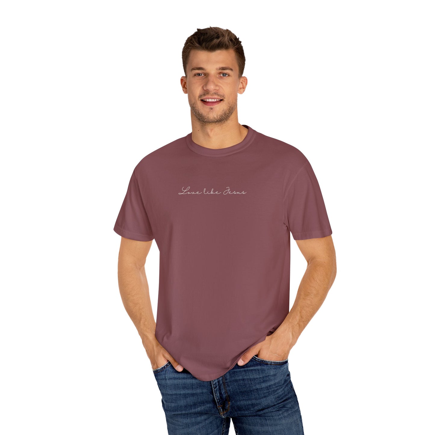 Love of Jesus | Comfort Colors® Protected Christian Streetwear T-Shirt | Faith Tee | Guardian Angels Christian Gift | Christian Apparel