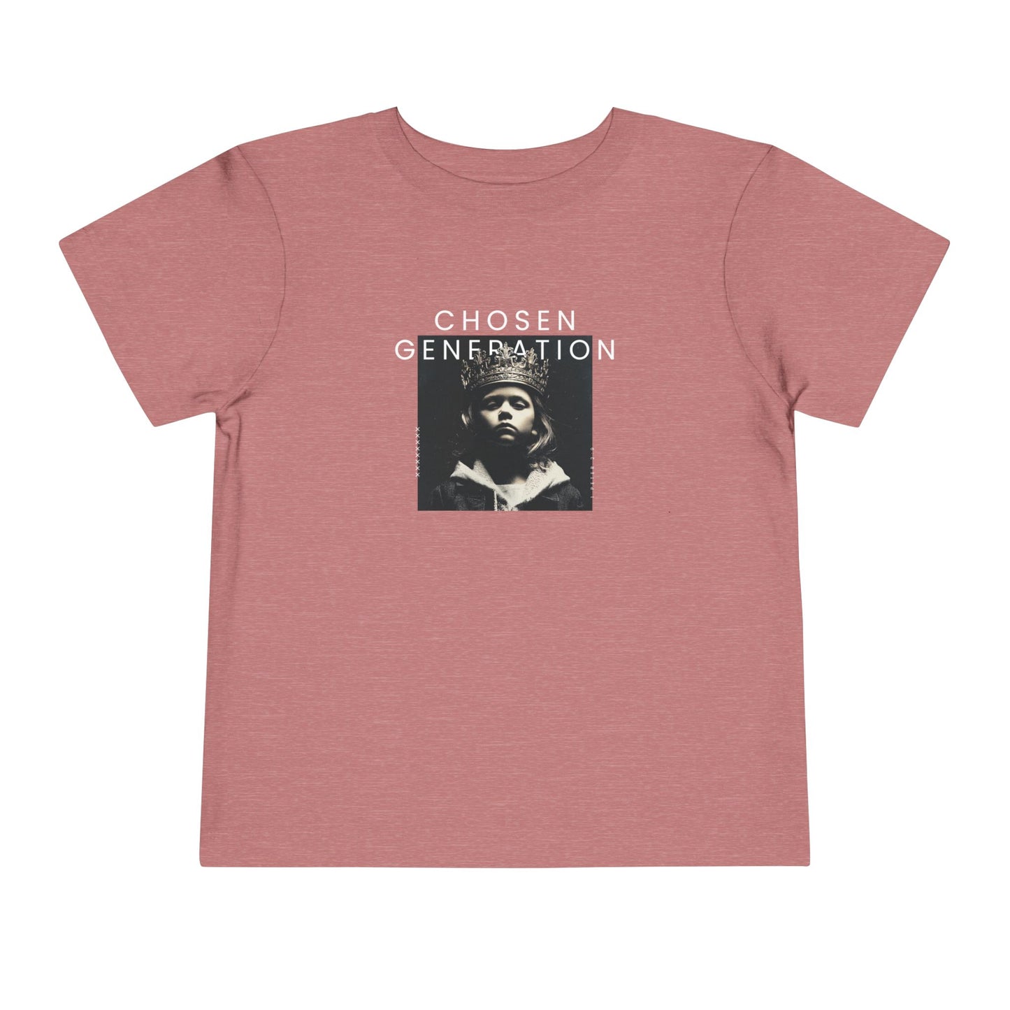Chosen Generation Toddler Tee – 1 Peter 2:9 Christian Shirt    Asphalt / 2T-Black / 2T-Navy / 2T-Pink / 2T-Dark Heather Grey / 2T 