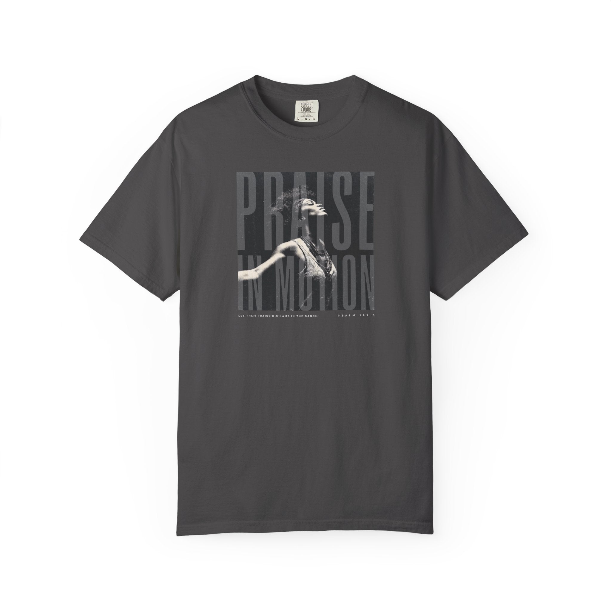 Praise in Motion Classic Tee – Psalm 149:3 Faith in Movement    Black / S-White / S-Bay / S-Berry / S-Blue Spruce / S 