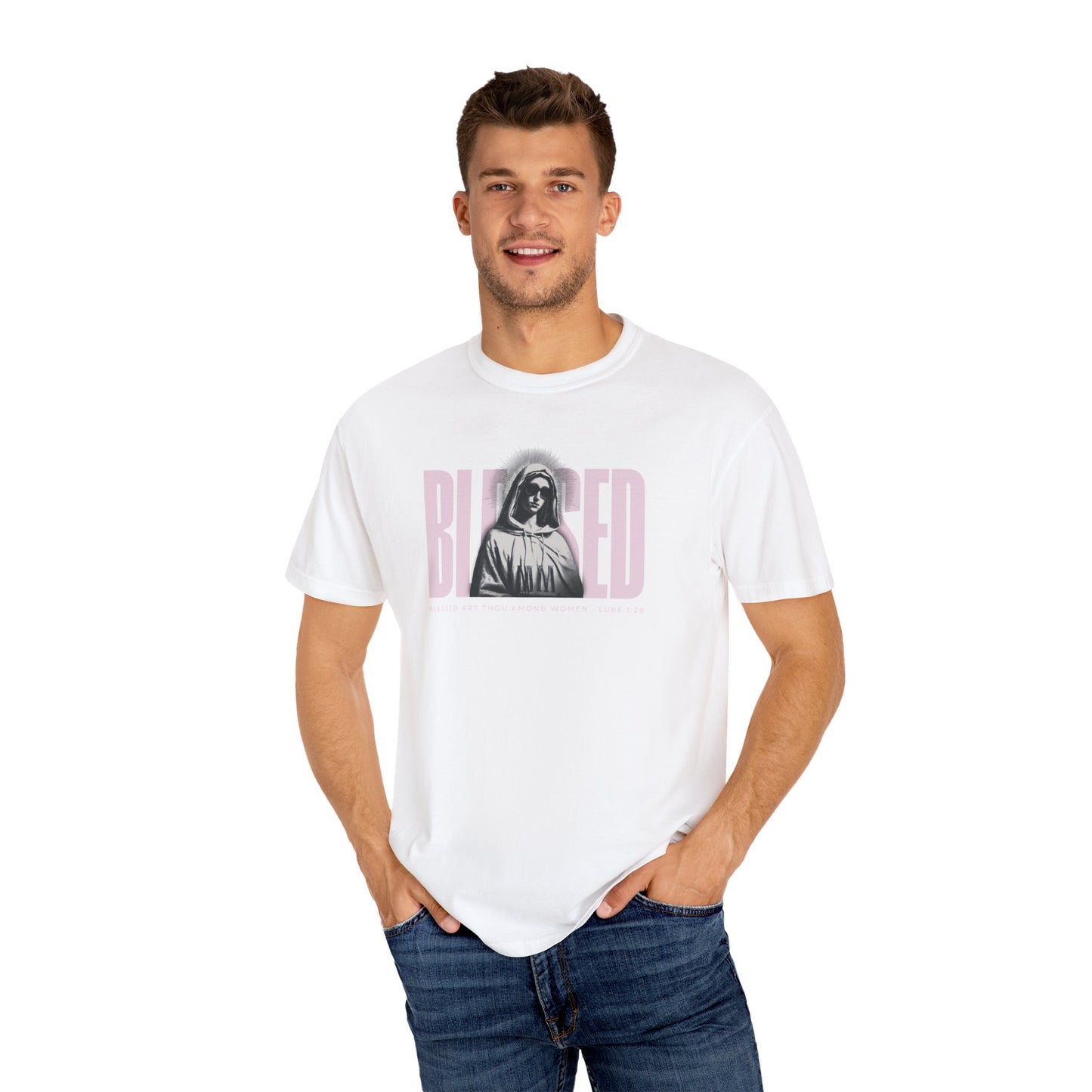 Blessed - Mother Mary T-Shirt For Woman