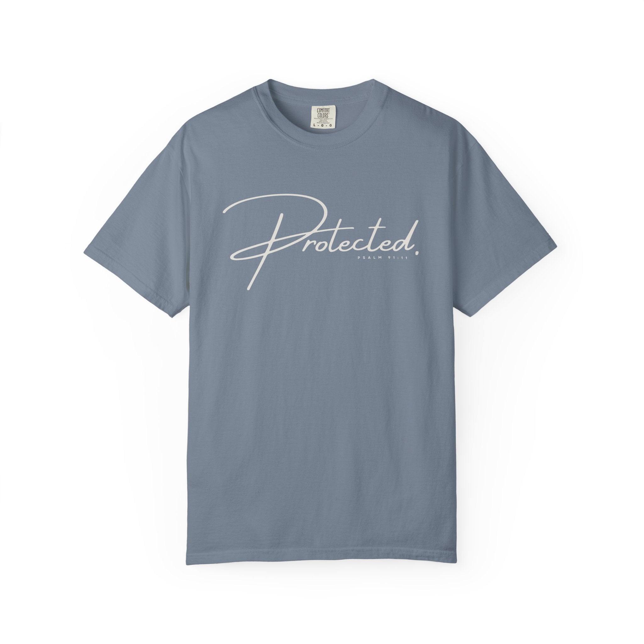 Comfort Colors® | Protected Christian Streetwear T-Shirt | Psalm 91:11 Bible Verse Tee |  Faith Shirt | Guardian Angels Christian Gift