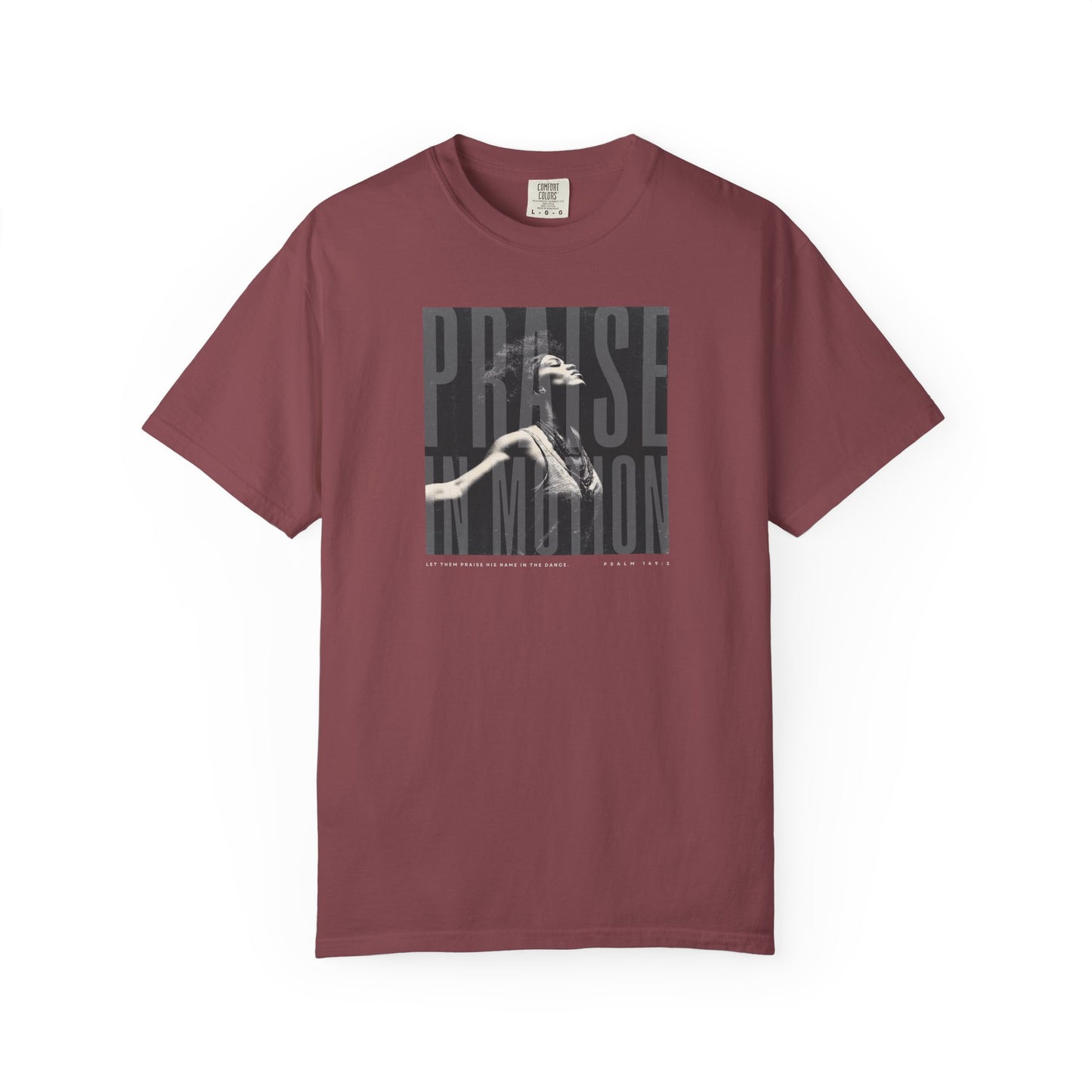 Praise in Motion Classic Tee – Psalm 149:3 Faith in Movement    Black / S-White / S-Bay / S-Berry / S-Blue Spruce / S 