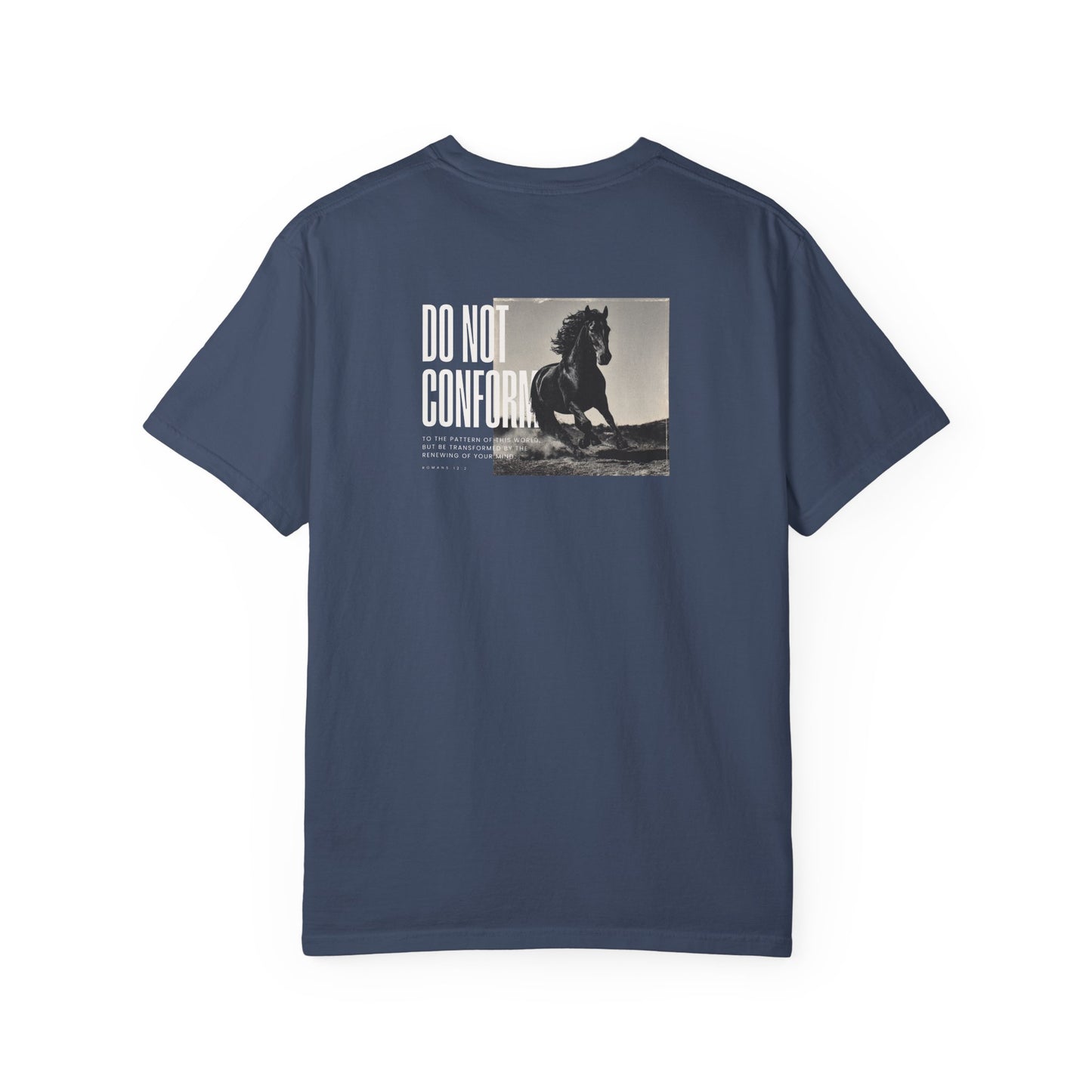 Romans 12:2 Christian Streetwear T-Shirt | Comfort Colors® Faith Tee | Do Not Conform Bible Verse Shirt | Christian Gift Apparel