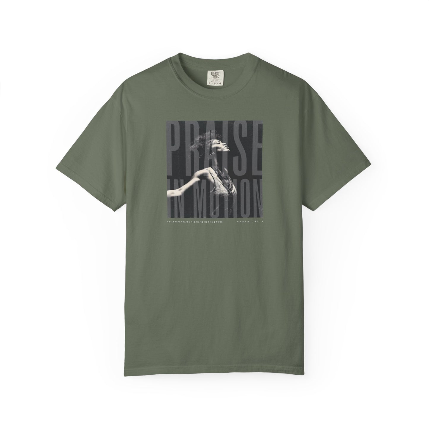 Praise in Motion Classic Tee – Psalm 149:3 Faith in Movement    Black / S-White / S-Bay / S-Berry / S-Blue Spruce / S 