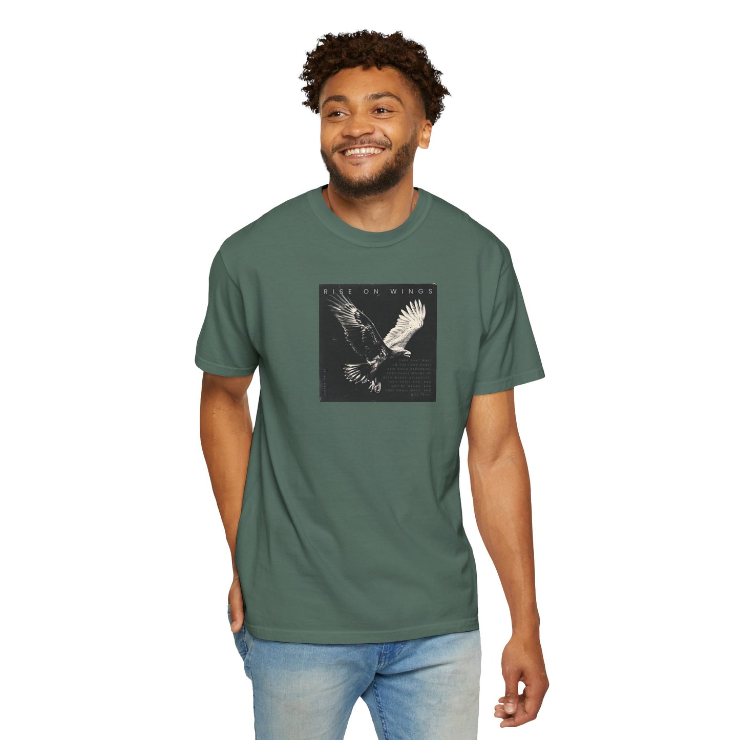 Wings Like Eagles – Faith-Filled Shirt from Isaiah 40:31    Black / S-White / S-Bay / S-Berry / S-Blue Jean / S 