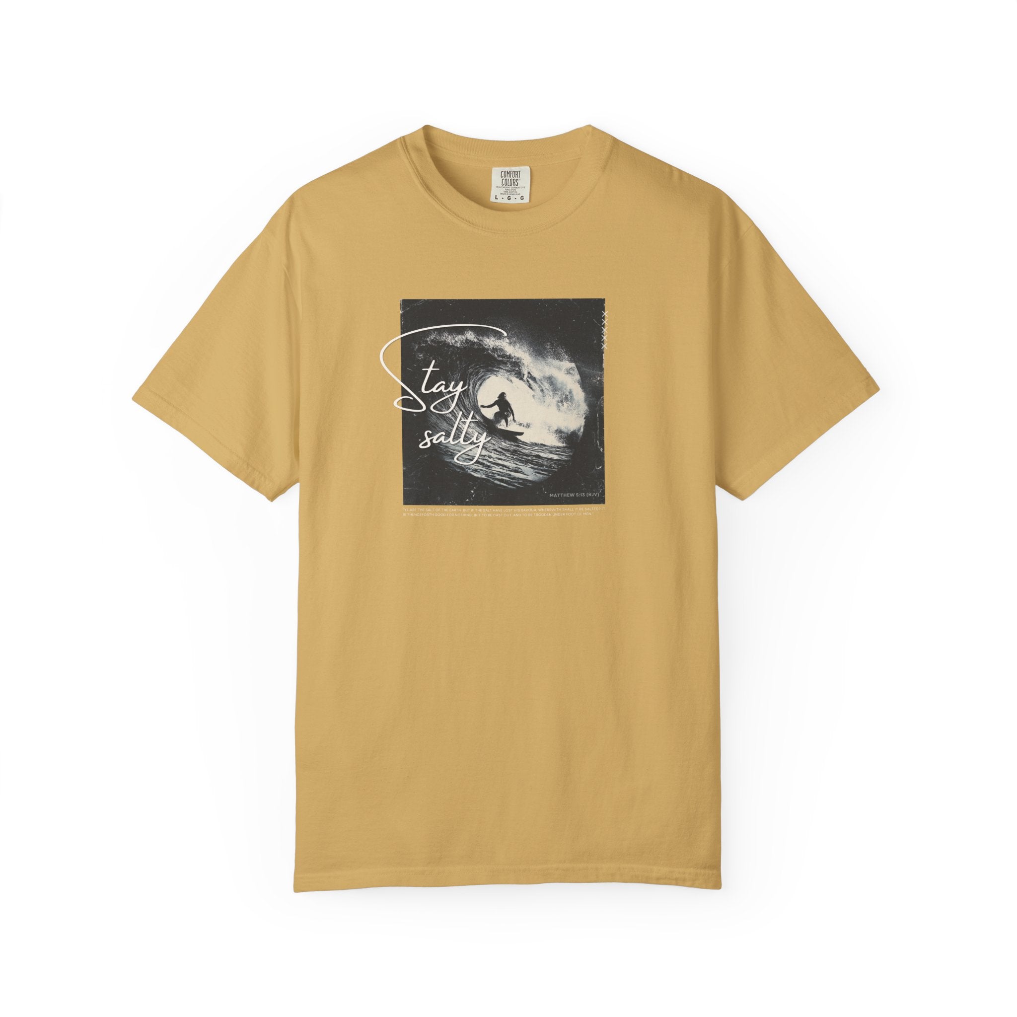 Stay Salty Surfer Tee – Christian Beachwear Inspired by Matthew 5:13