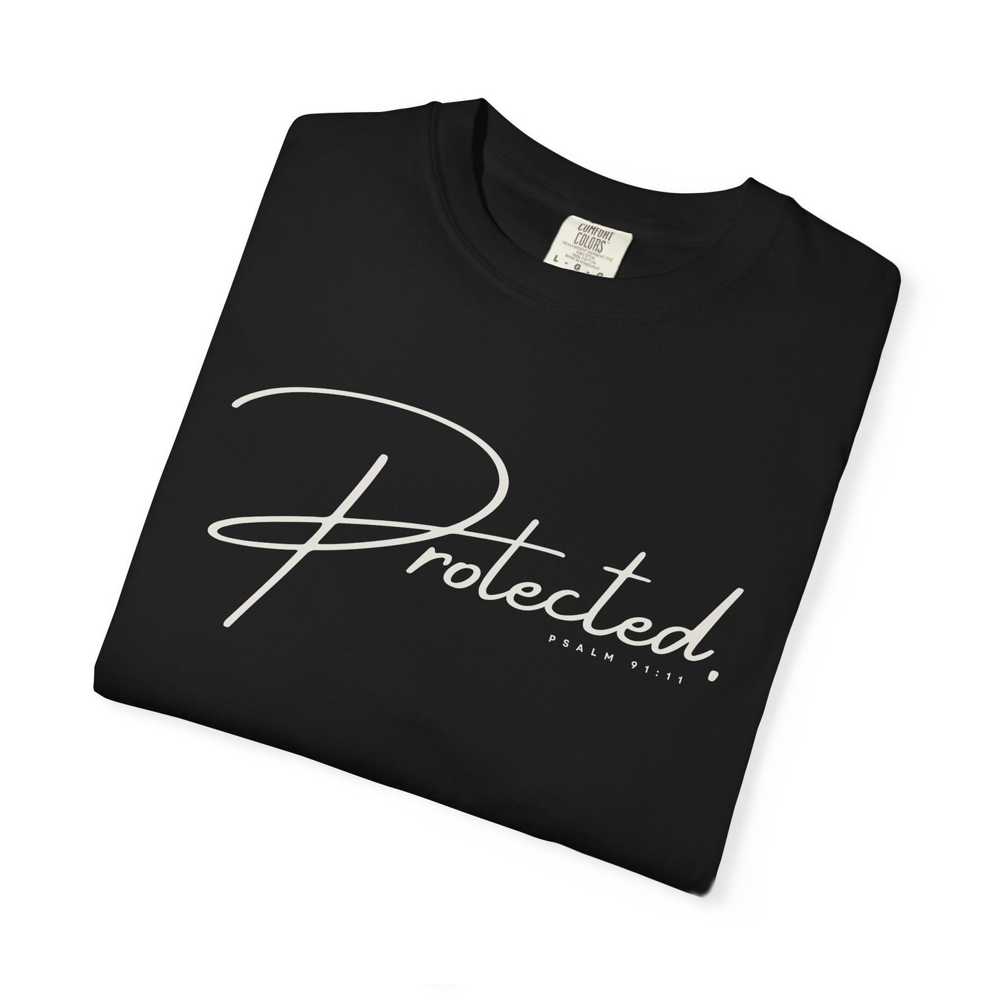 Comfort Colors® | Protected Christian Streetwear T-Shirt | Psalm 91:11 Bible Verse Tee |  Faith Shirt | Guardian Angels Christian Gift