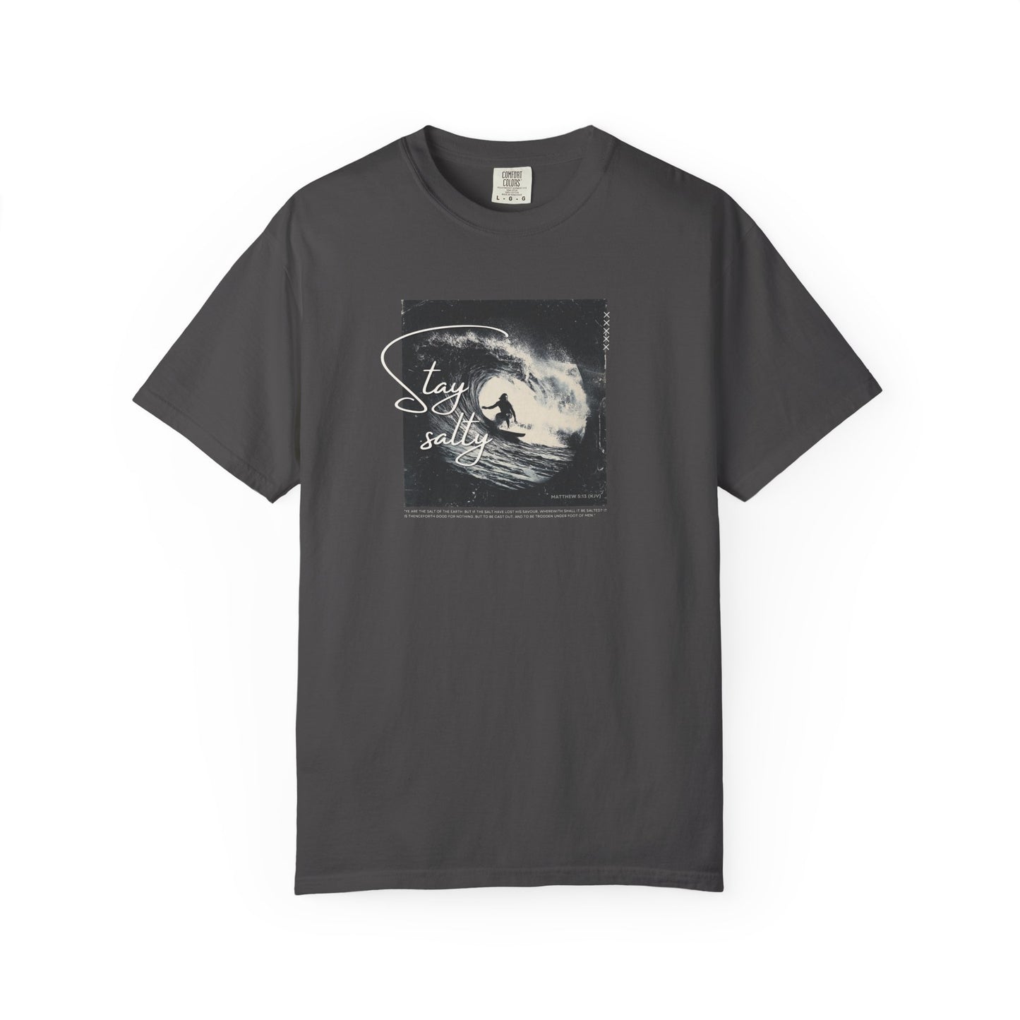 Stay Salty Surfer Tee – Christian Beachwear Inspired by Matthew 5:13