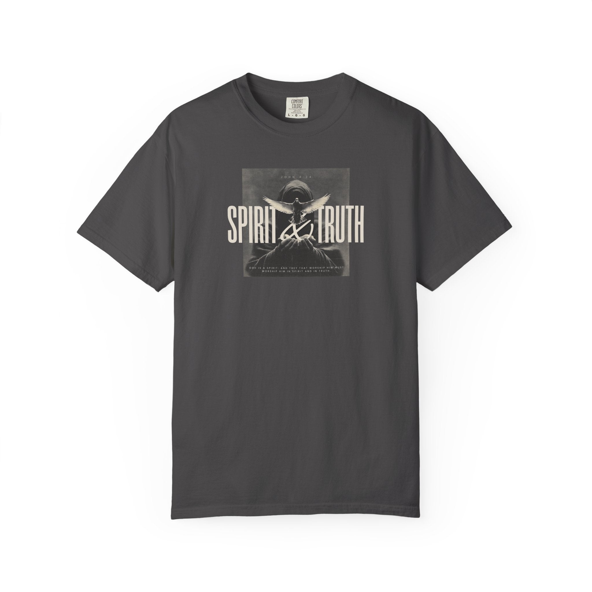 Spirit & Truth Tee – John 4:24 Christian Shirt    White / S-Berry / S-Brick / S-Graphite / S-Ice Blue / S 