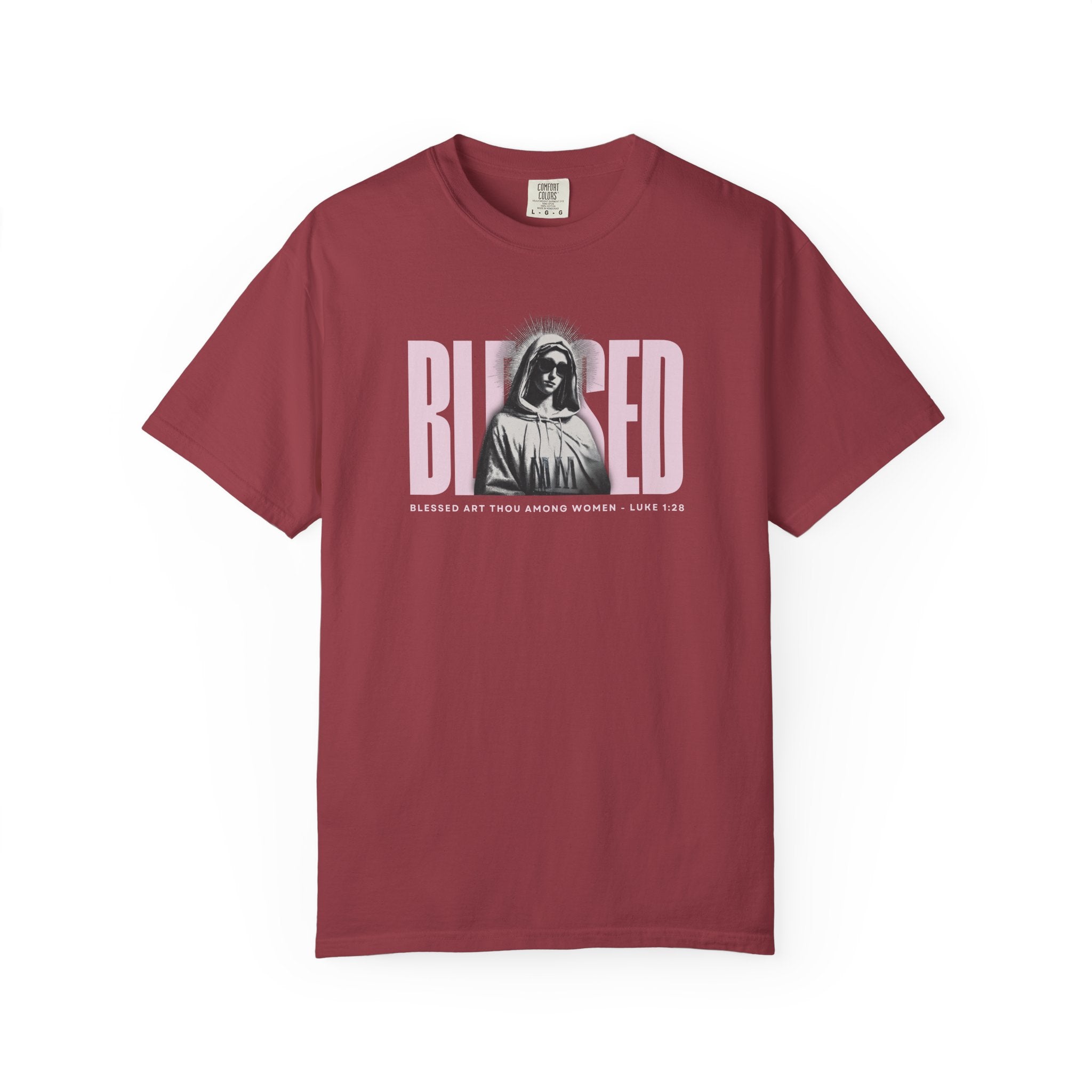 Blessed - Mother Mary T-Shirt For Woman