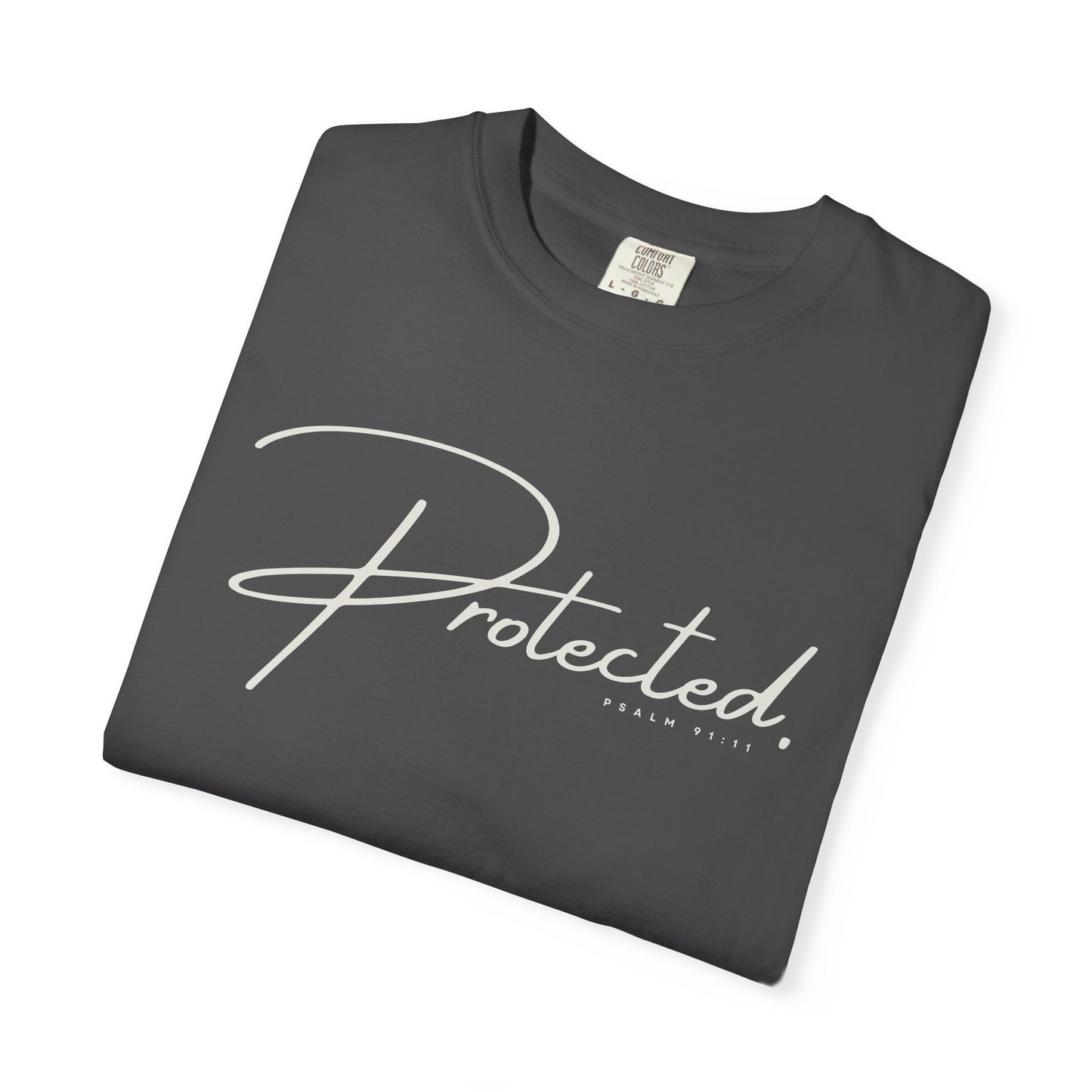 Comfort Colors® | Protected Christian Streetwear T-Shirt | Psalm 91:11 Bible Verse Tee |  Faith Shirt | Guardian Angels Christian Gift