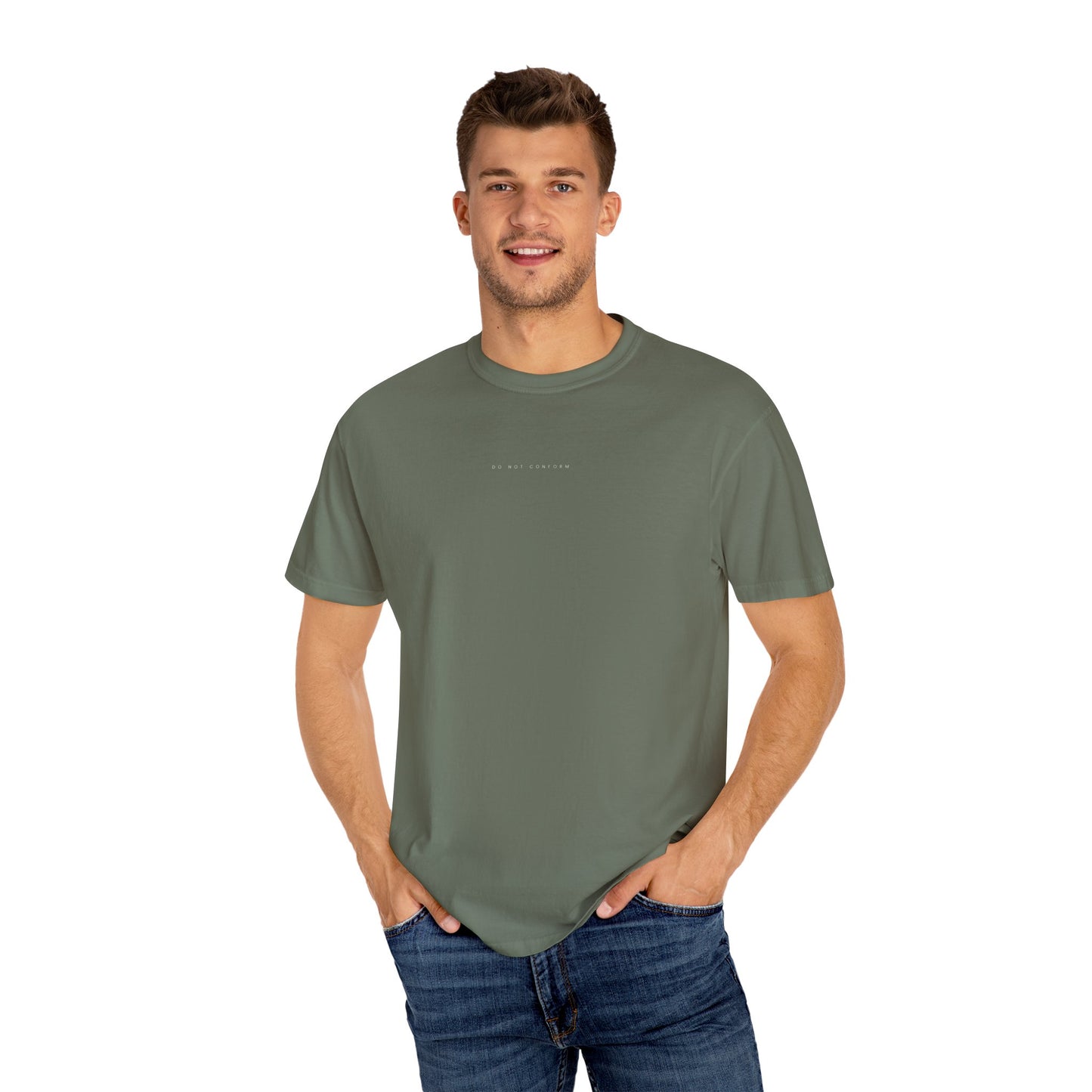 Romans 12:2 Christian Streetwear T-Shirt | Comfort Colors® Faith Tee | Do Not Conform Bible Verse Shirt | Christian Gift Apparel