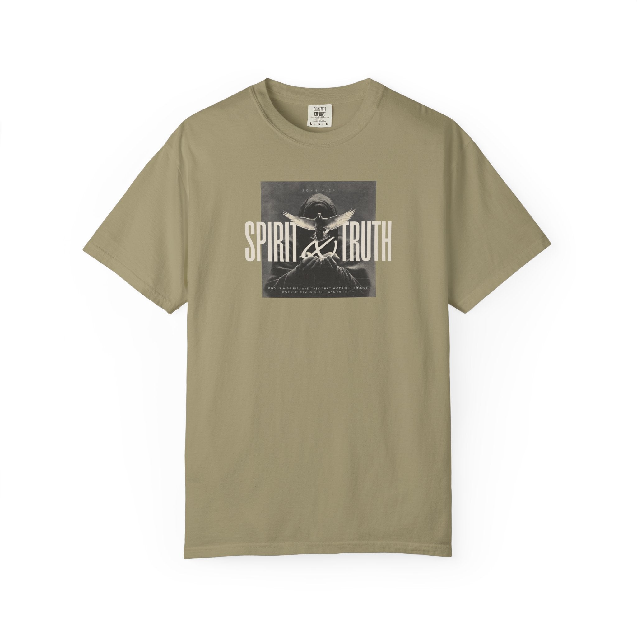 Spirit & Truth Tee – John 4:24 Christian Shirt    White / S-Berry / S-Brick / S-Graphite / S-Ice Blue / S 