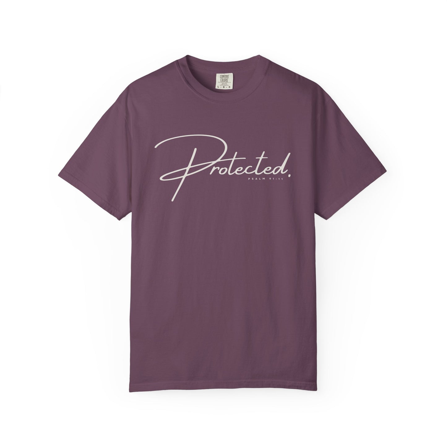 Comfort Colors® | Protected Christian Streetwear T-Shirt | Psalm 91:11 Bible Verse Tee |  Faith Shirt | Guardian Angels Christian Gift