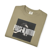 Praise in Motion – Soft Christian Tee with Psalm 149:3    Black / S-White / S-Bay / S-Berry / S-Blue Spruce / S 