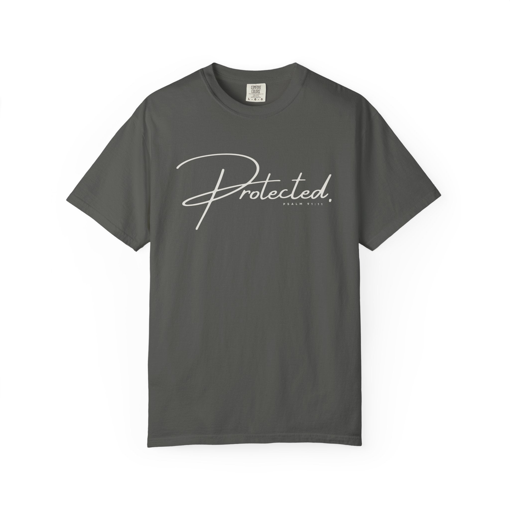 Comfort Colors® | Protected Christian Streetwear T-Shirt | Psalm 91:11 Bible Verse Tee |  Faith Shirt | Guardian Angels Christian Gift