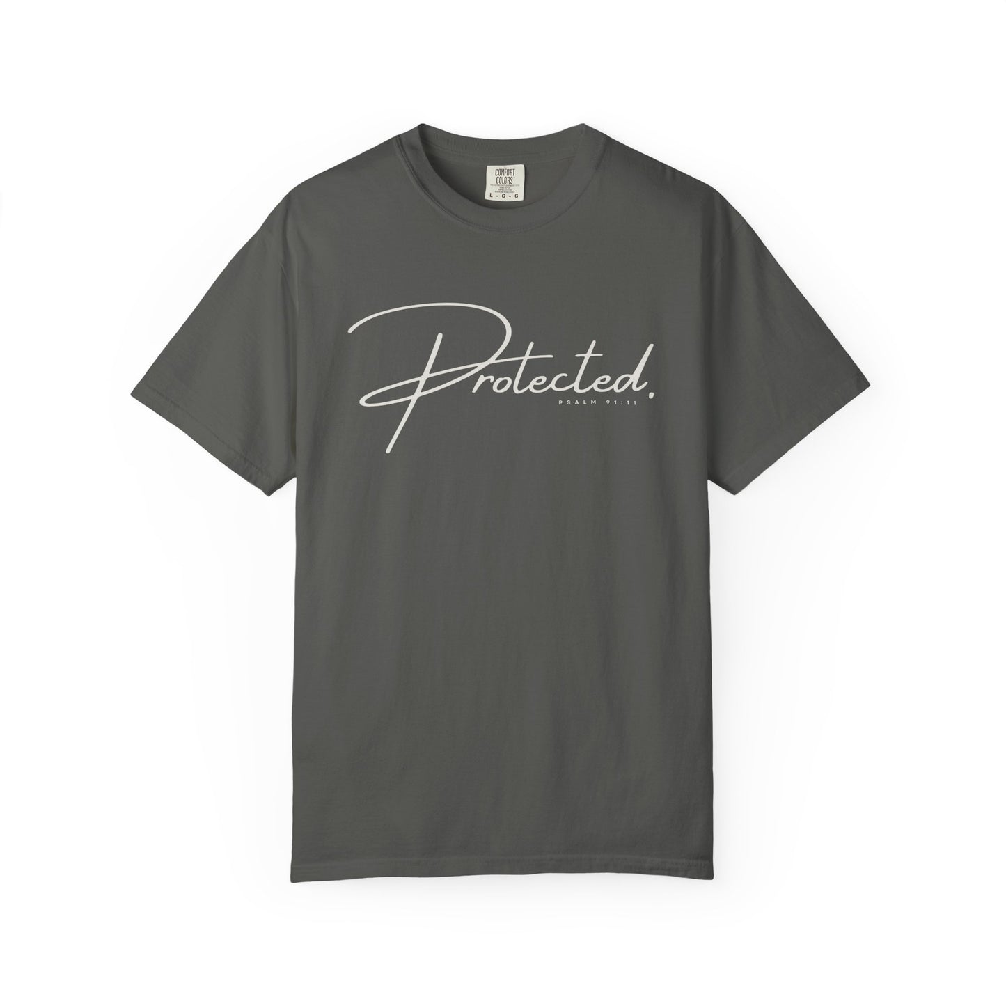 Comfort Colors® | Protected Christian Streetwear T-Shirt | Psalm 91:11 Bible Verse Tee |  Faith Shirt | Guardian Angels Christian Gift