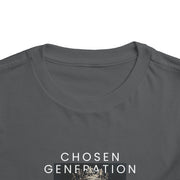 Chosen Generation Toddler Tee – 1 Peter 2:9 Christian Shirt    Asphalt / 2T-Black / 2T-Navy / 2T-Pink / 2T-Dark Heather Grey / 2T 